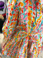 Flora Pop Ruffle Dress {S-2X} - KaraMarie