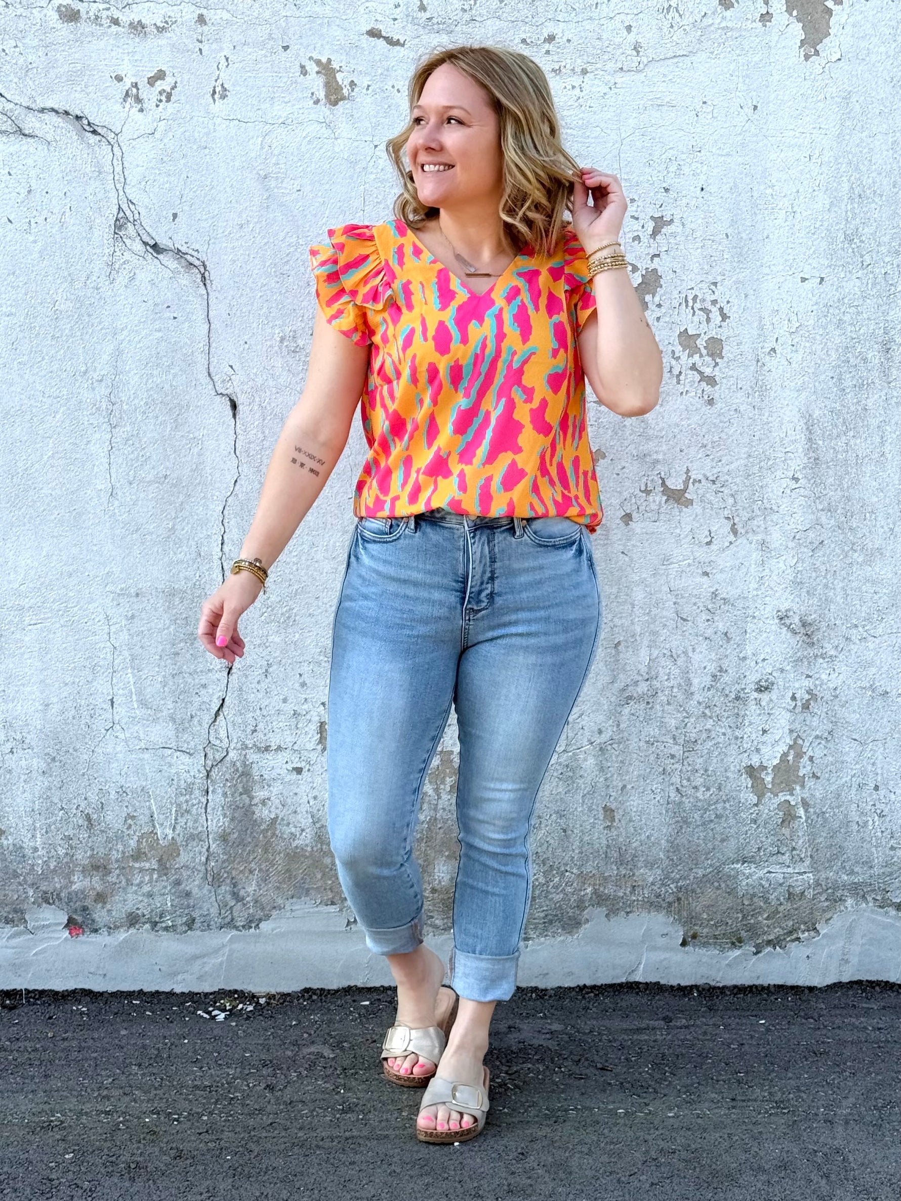 Untamed Ruffles Blouse {S-2X} - KaraMarie
