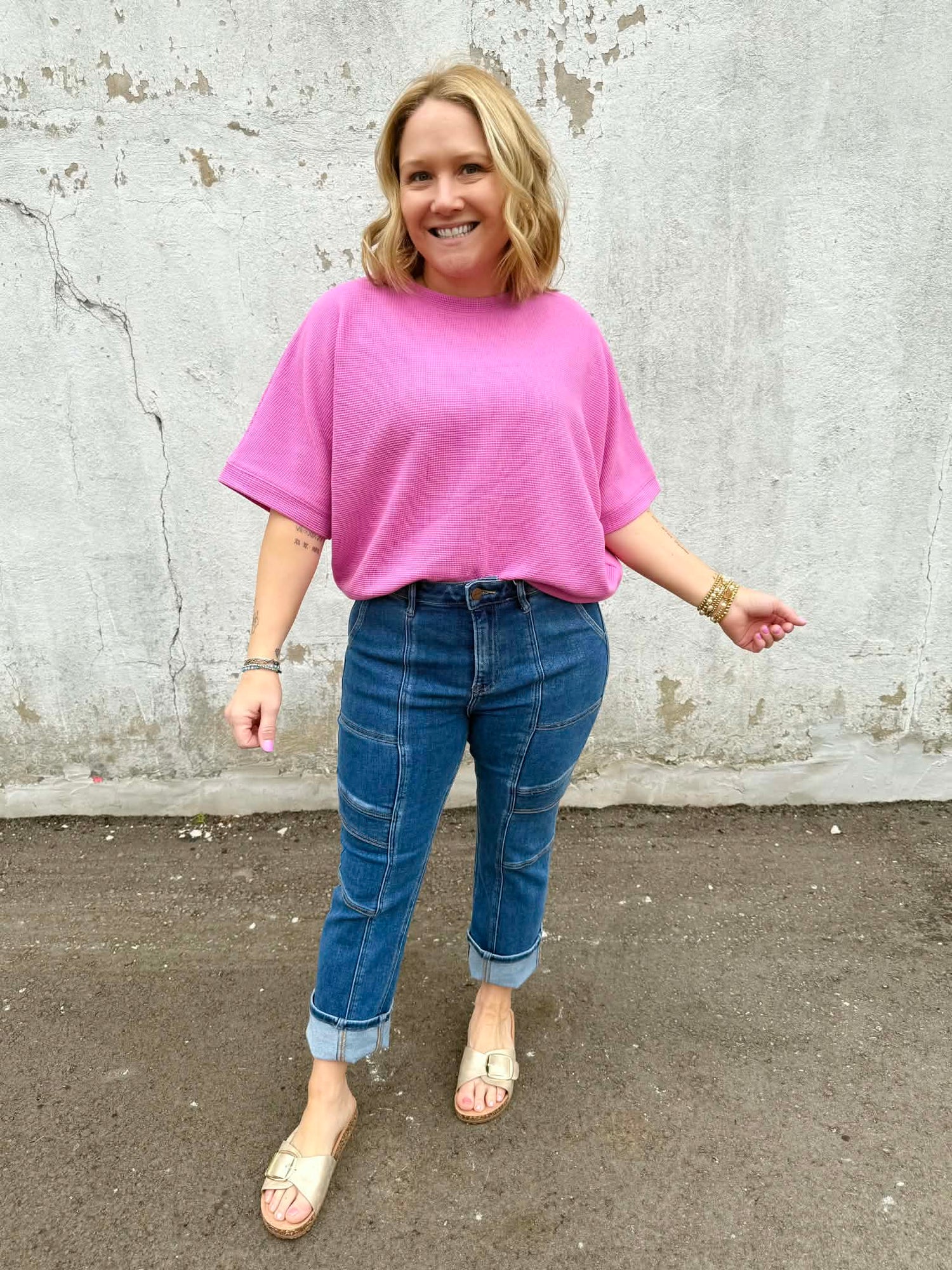 Effortless Texture Banded Top - Multiple Colors! {S-3X} - KaraMarie