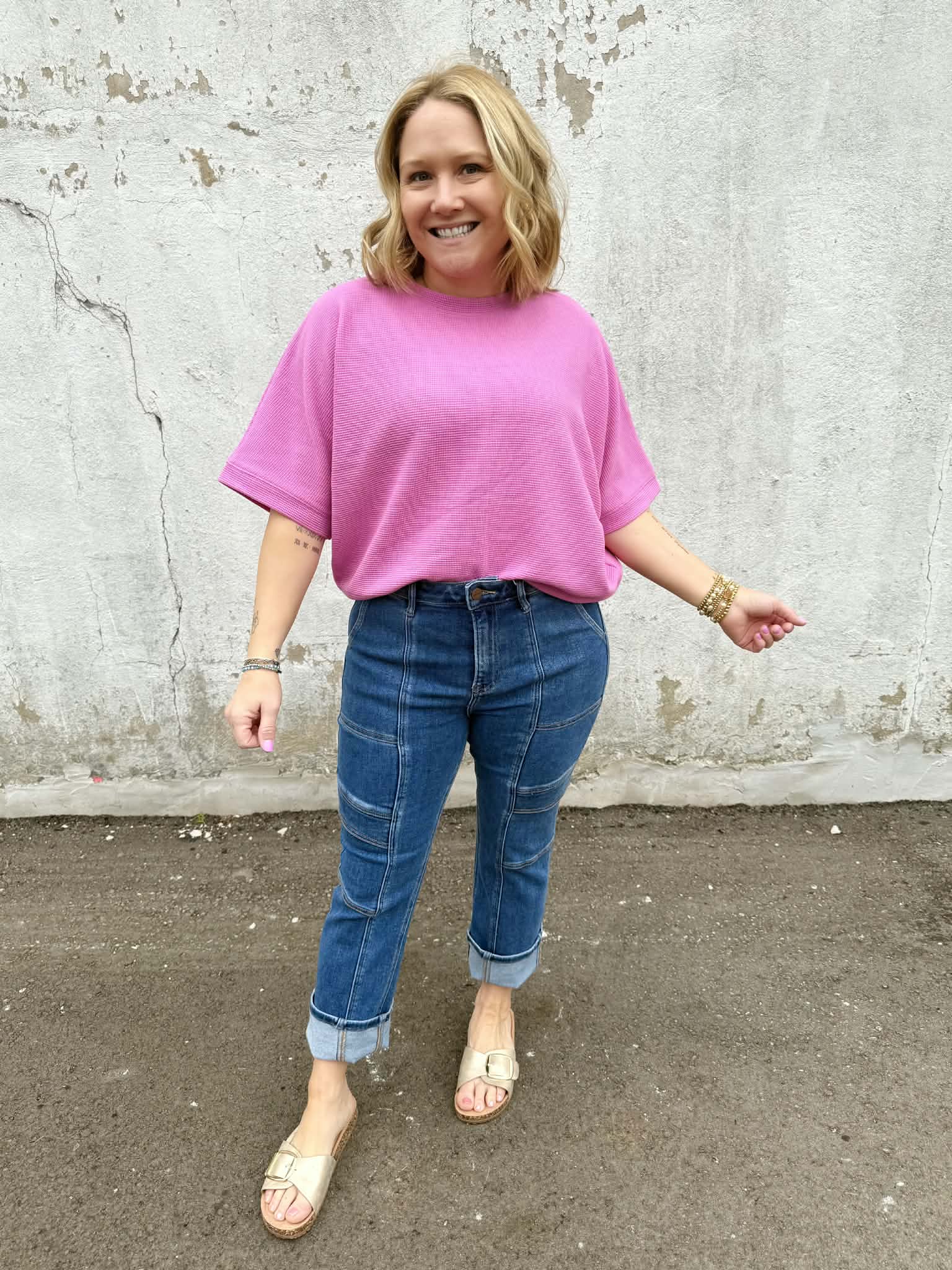 Effortless Texture Banded Top - Multiple Colors! {S-3X} - KaraMarie