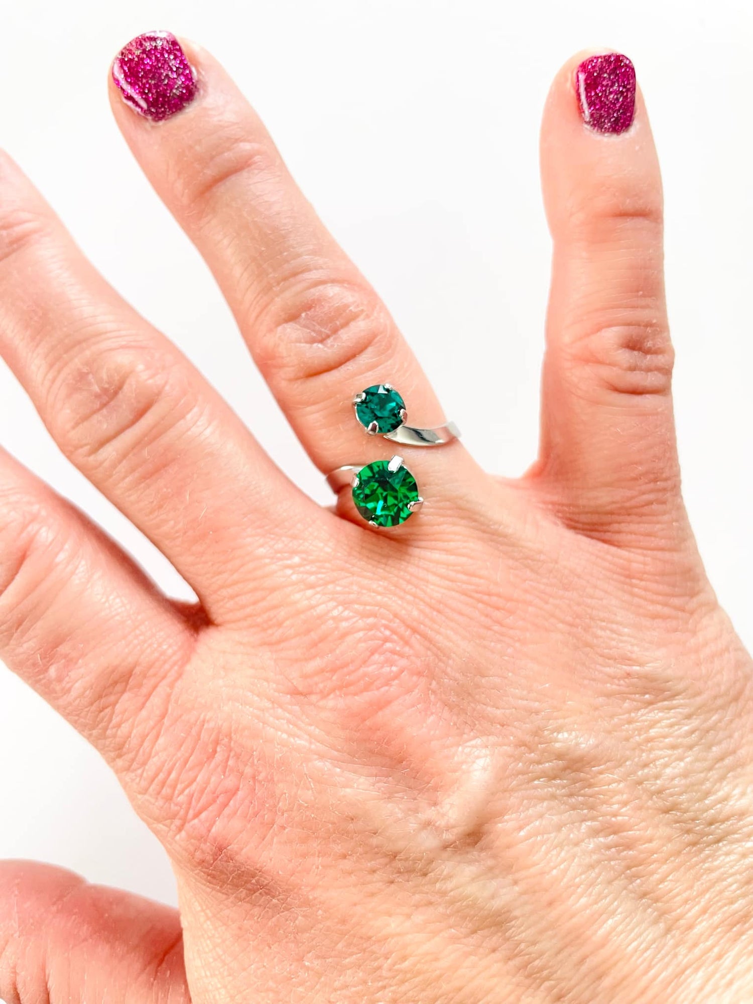 Wrap Ring in Majestic Green x Emerald