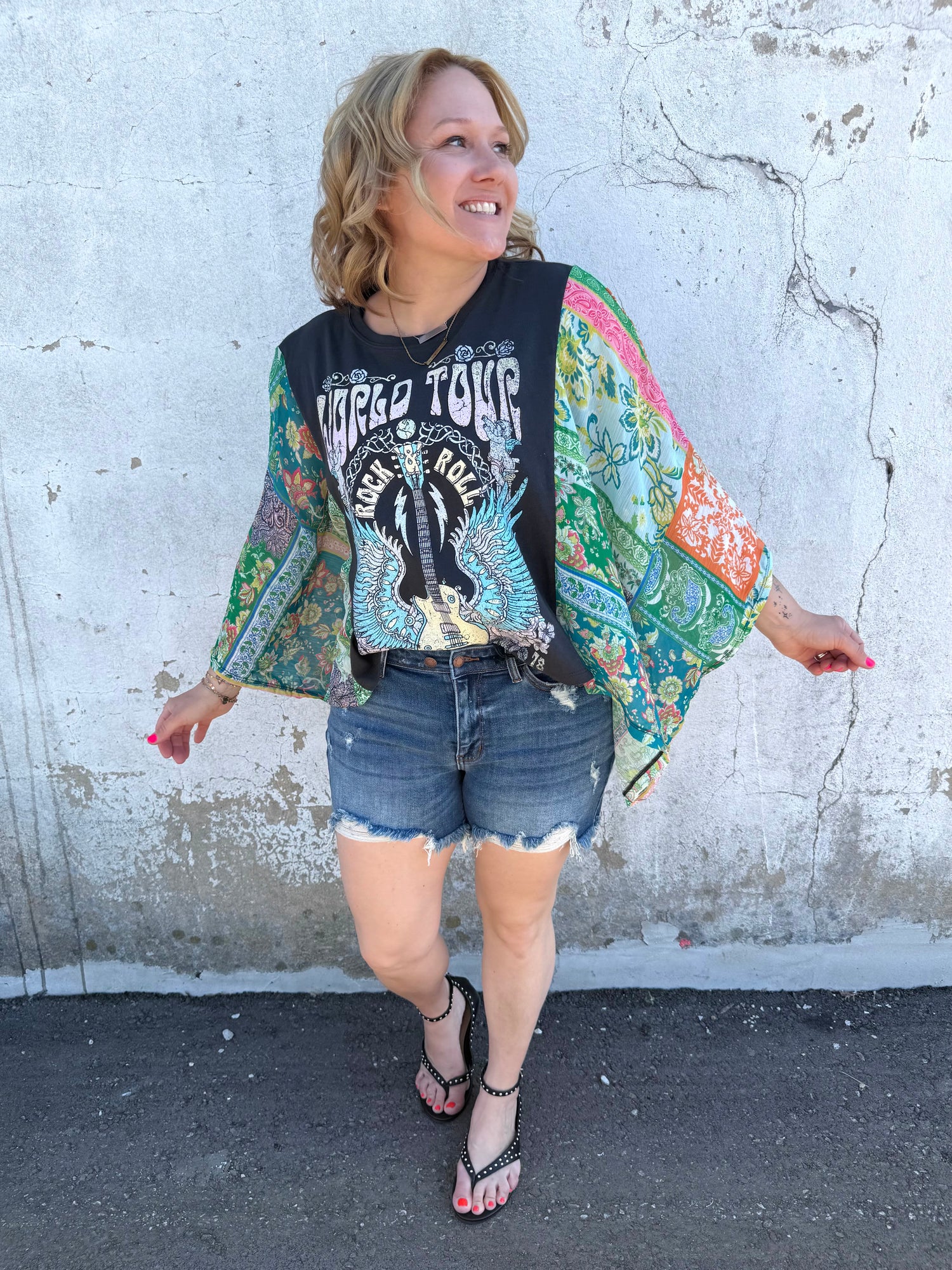 World Tour Rock & Roll Kaftan Top {S-L}