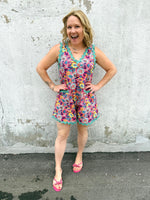 Wavy Garden Romper {S-3X} - KaraMarie