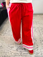 Frame Walk Wide-Leg Pants in Red {S-L} - KaraMarie