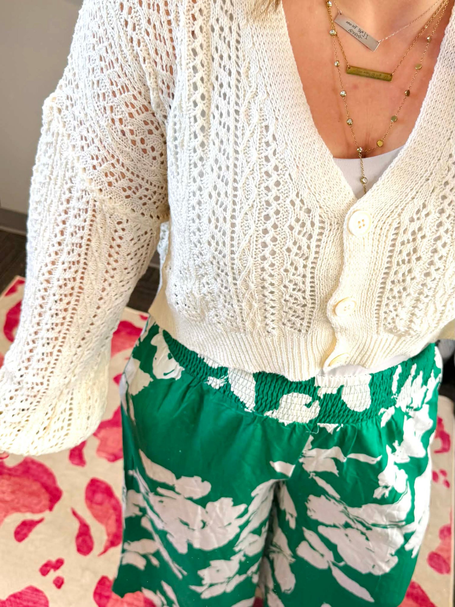 MM Callie Cropped Cardigan - Ivory {S-XL}