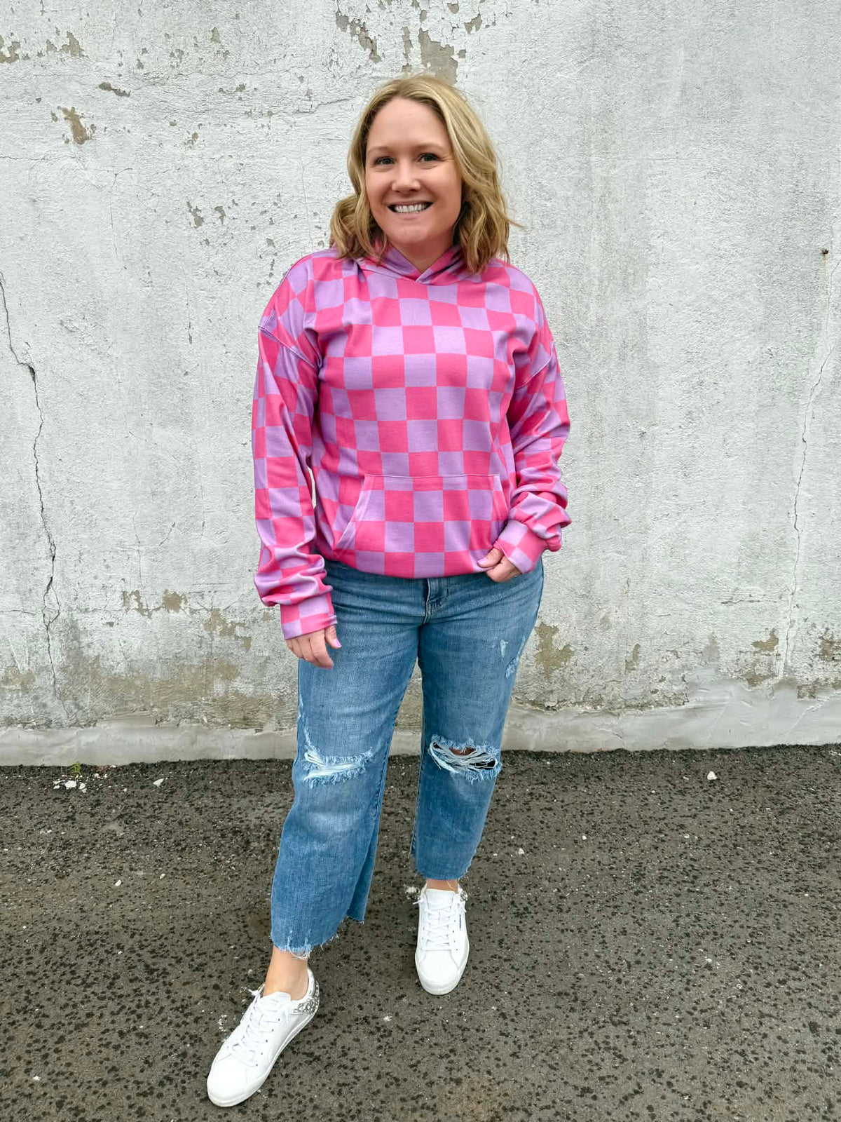 Ampersand University Hoodie - Rosy Daydream {S-2X} - KaraMarie