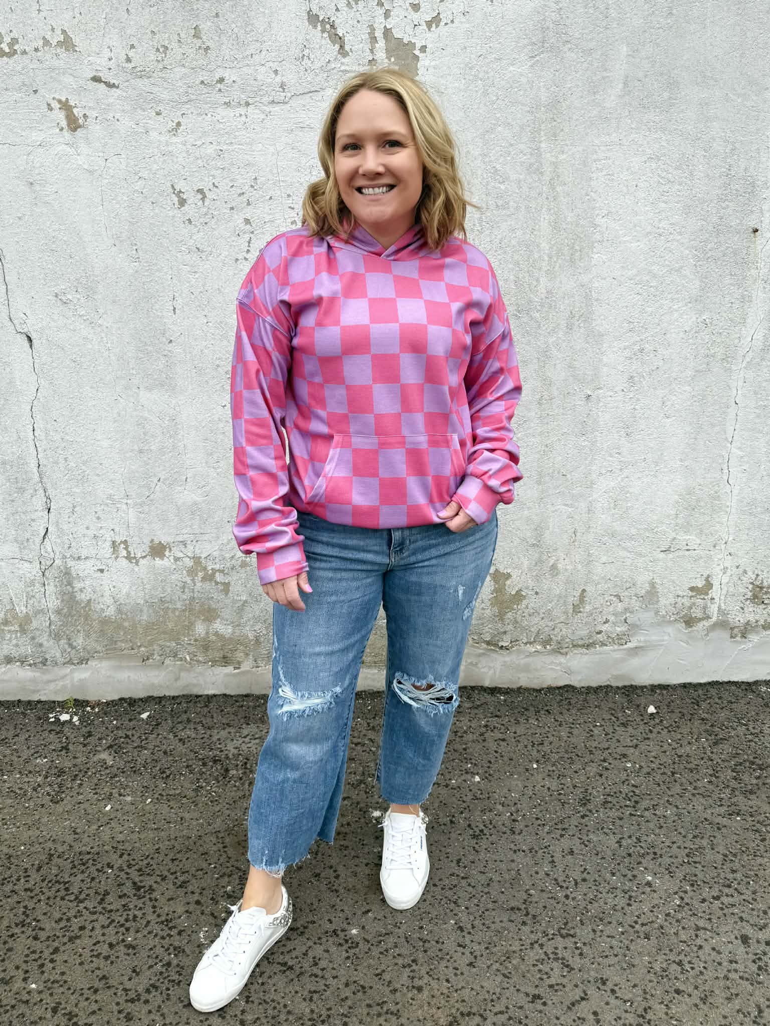 Ampersand University Hoodie - Rosy Daydream {S-2X} - KaraMarie