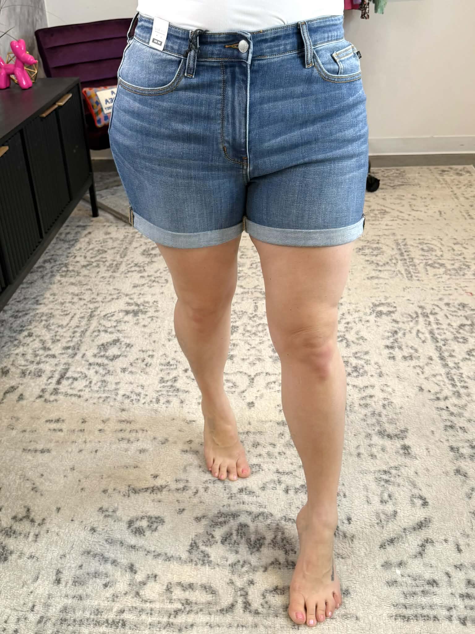 Judy Blue Clean Slate Cuffed Shorts {S-3X} - KaraMarie