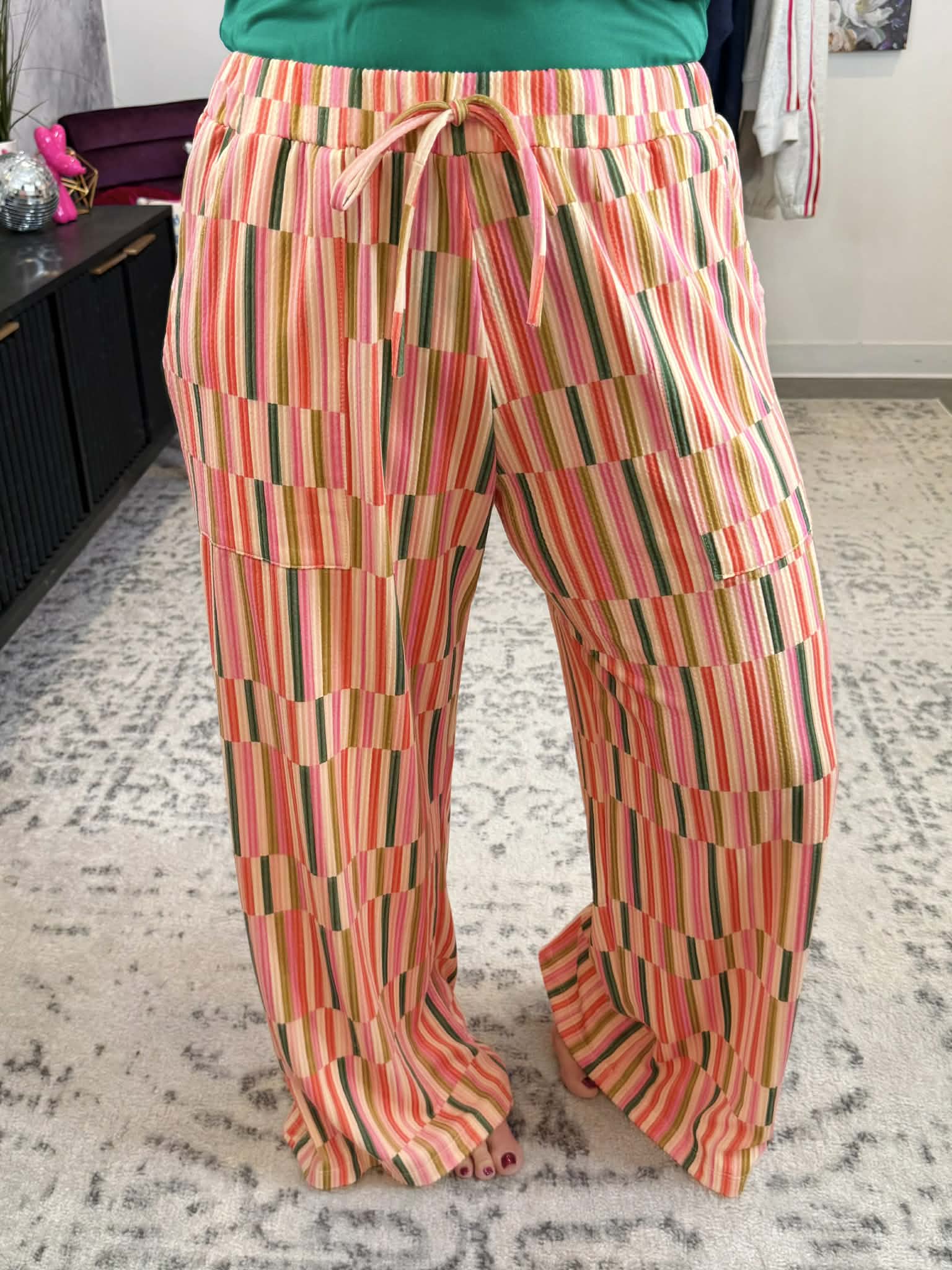 Blakeley Haddie Striped Wide Leg Pants {XS-3X} - KaraMarie