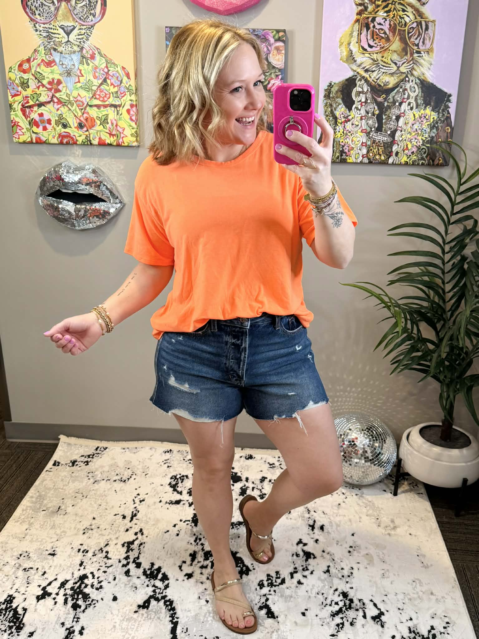Core Comfort Top in Neon Orange {S-3X} - KaraMarie