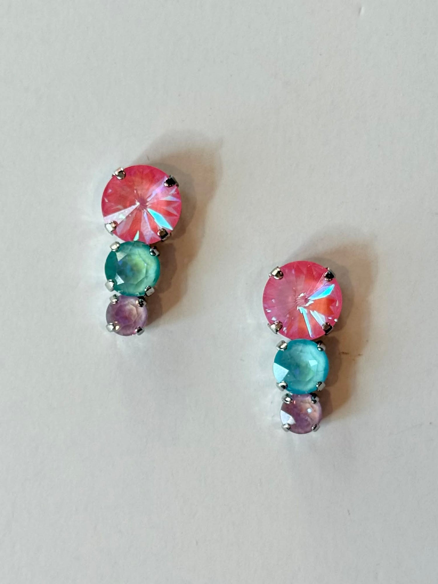 Spring Mix Graduated Polka Dot Earring