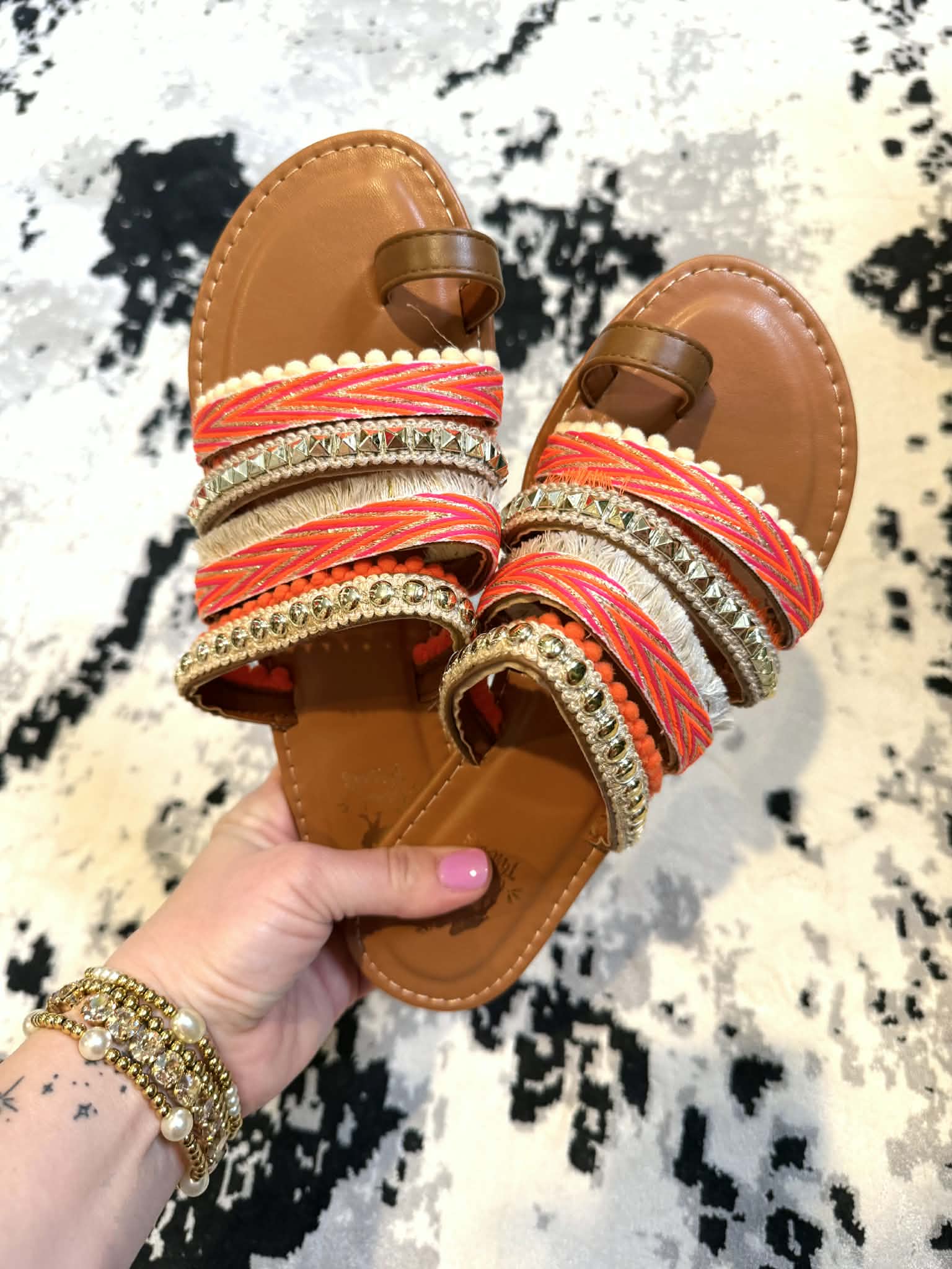 Boho Camel Sandals - POSH - KaraMarie