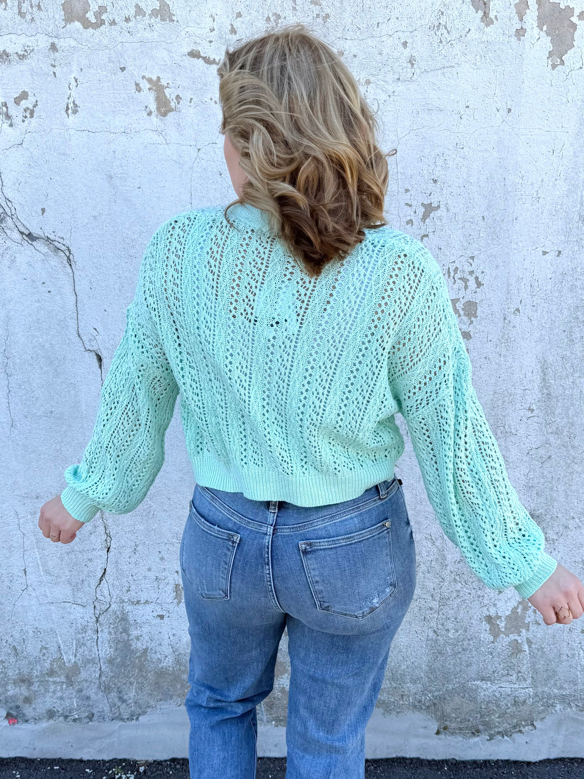 MM Callie Cropped Cardigan - Mint {XS-XL} - KaraMarie