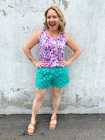 Sweet Spot Shorts in Jade {S-2X} - KaraMarie