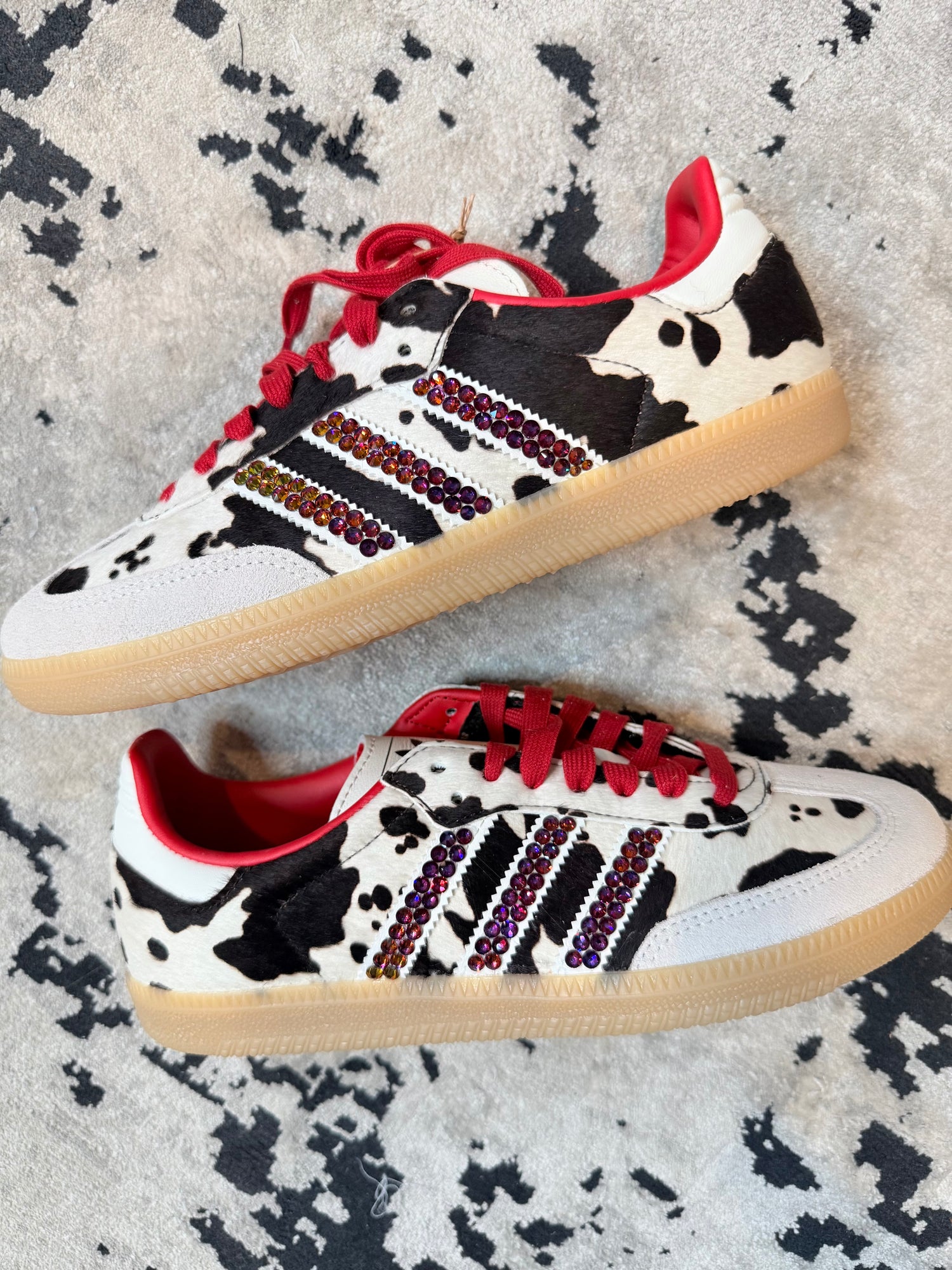 JULY CRYSTALLIZED SHOE OF THE MONTH! Adidas Samba Cow Sneaker {CUSTOM ORDER!}