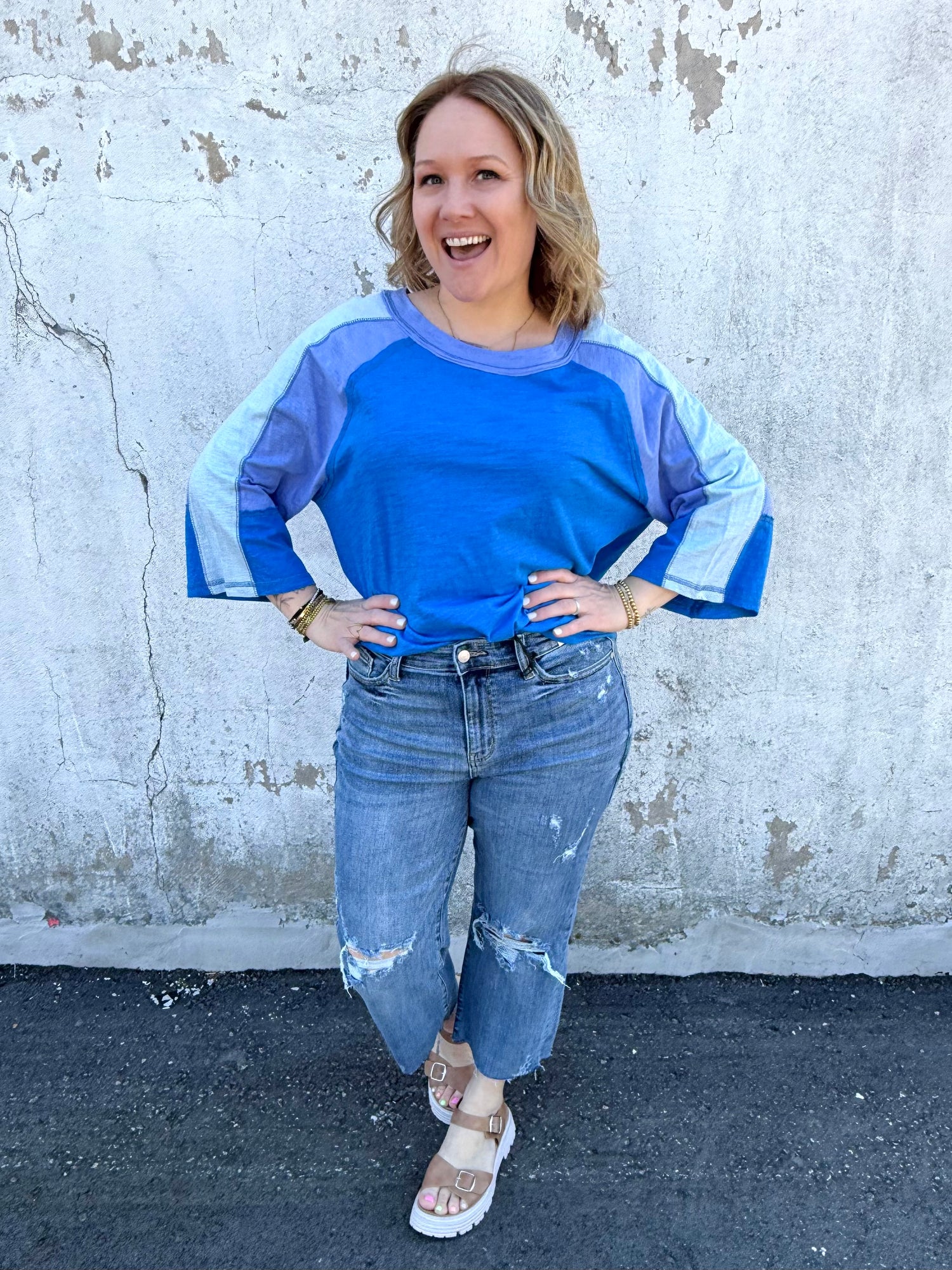 Indigo Illusion Top {S-3X}