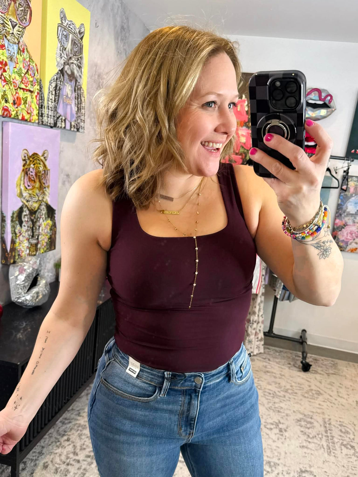 All-Day Comfort Tank - Dark Purple {S-3X} - KaraMarie