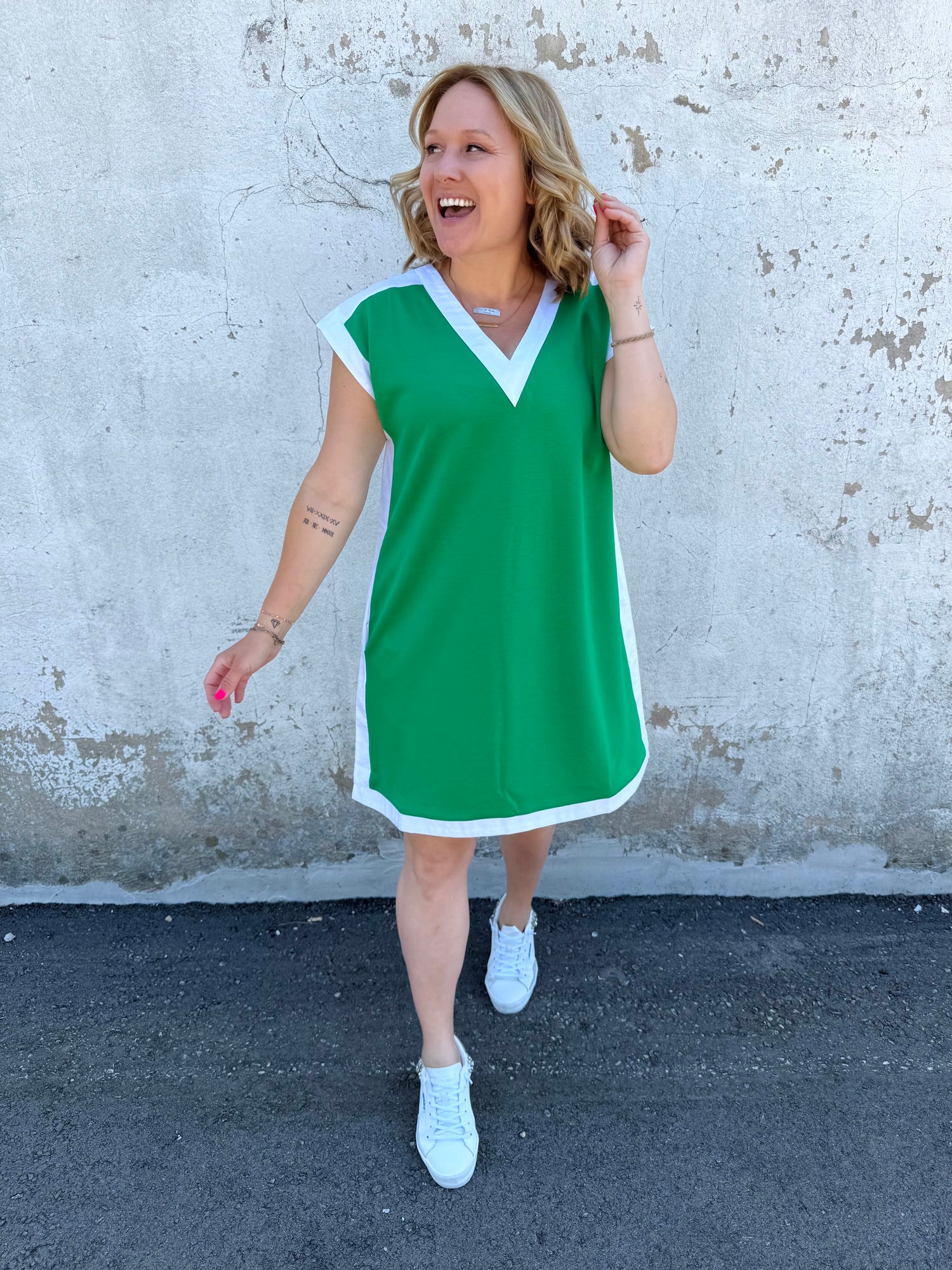 Sophisticated Simplicity Dress - Green {S-L}
