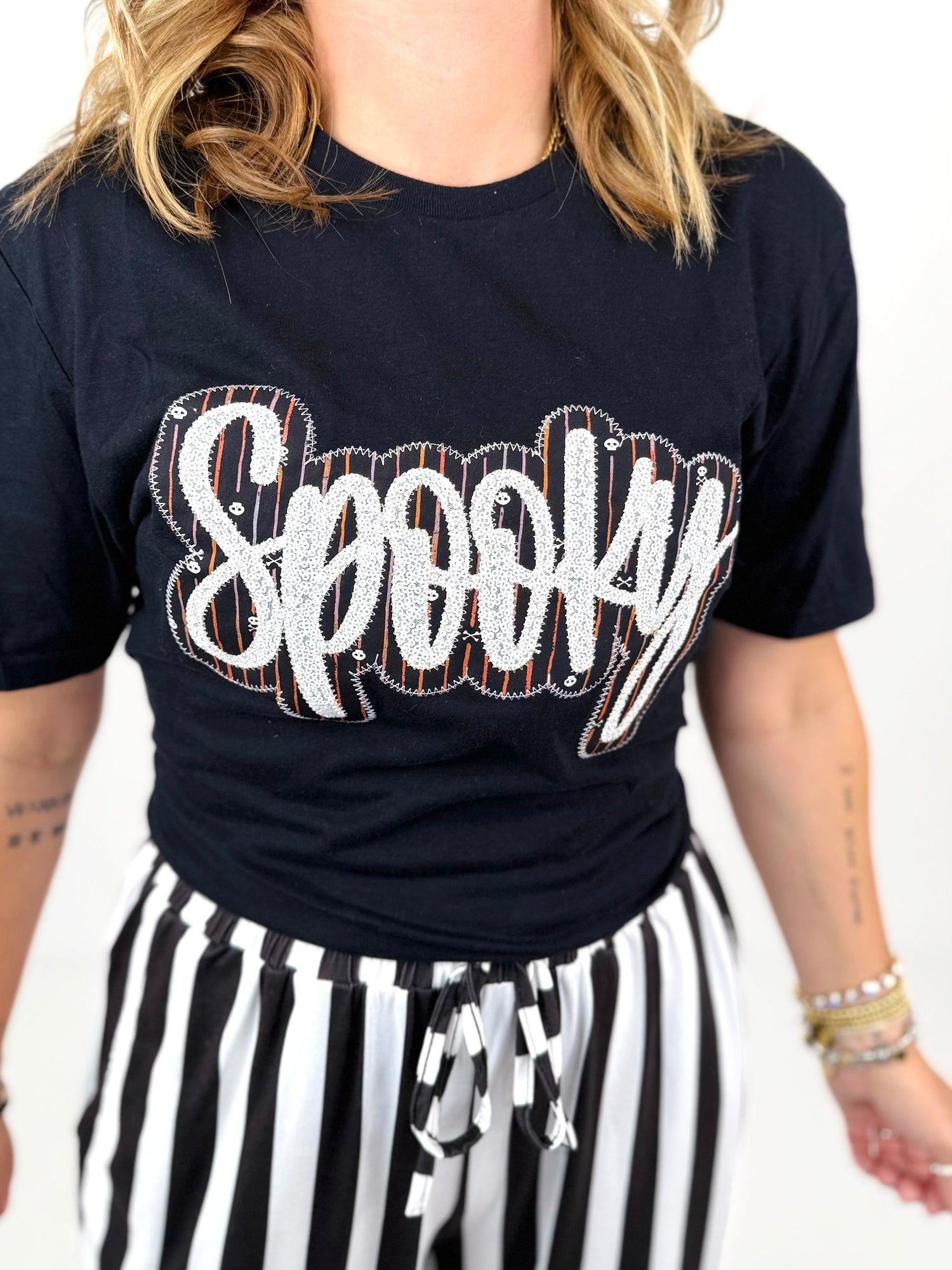 Sequin Spooky Tee {S-3X}