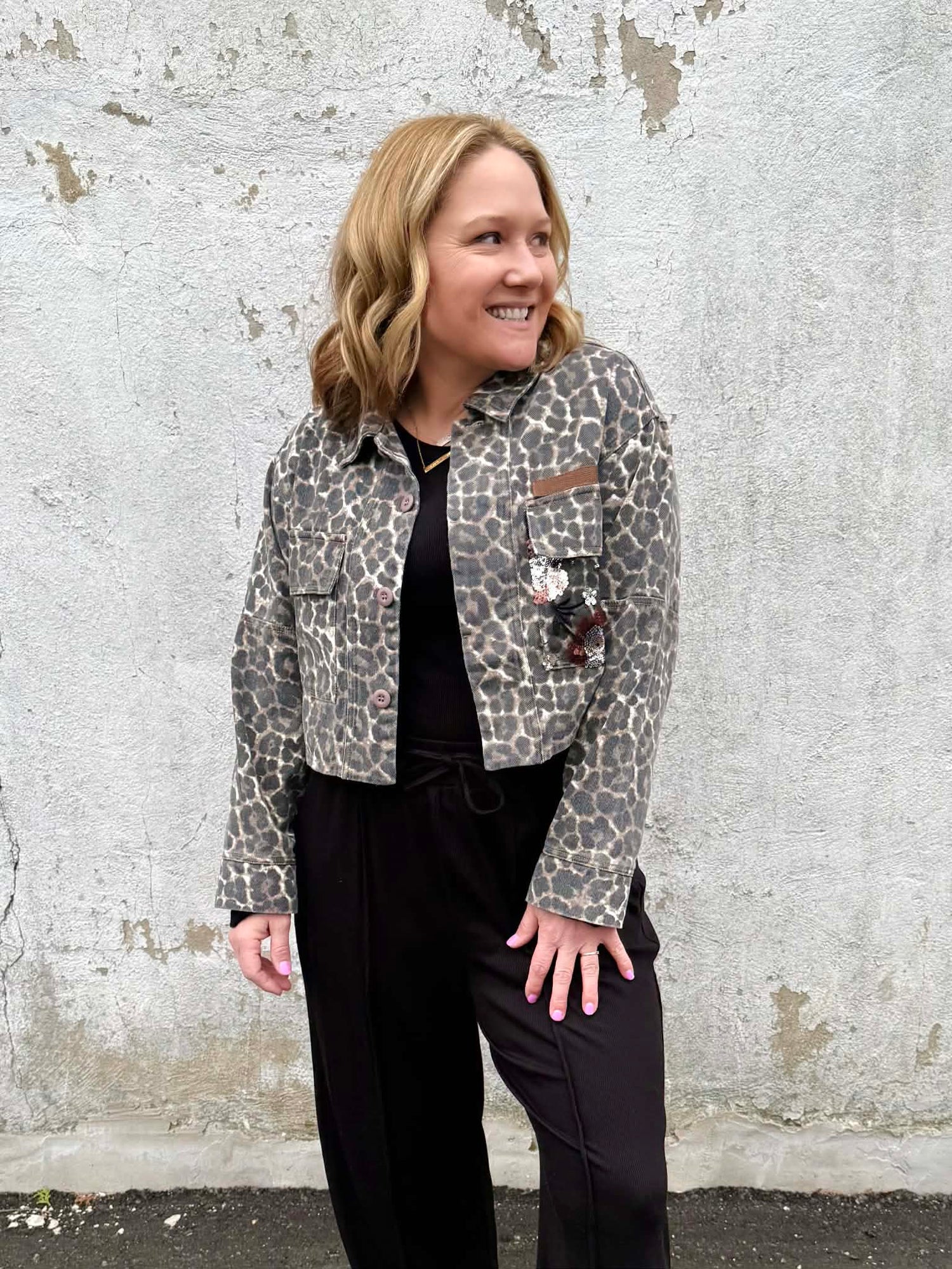 Shimmer Safari Denim Jacket {S-L}