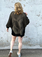 Studded Statement Side Slit Cardigan {S/M} - KaraMarie
