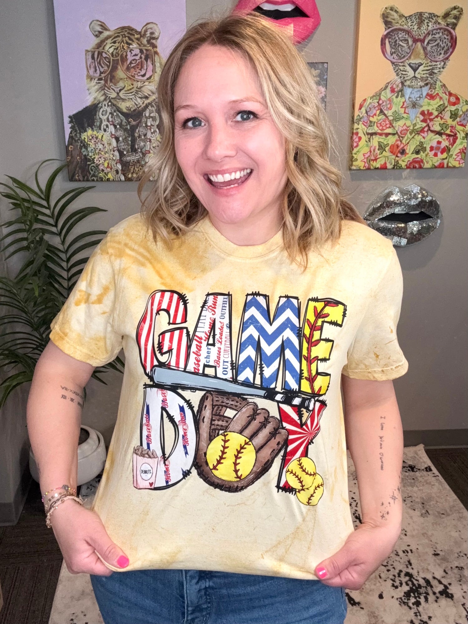 Softball GAME DAY Colorful Graphic Tee {Custom Order!}