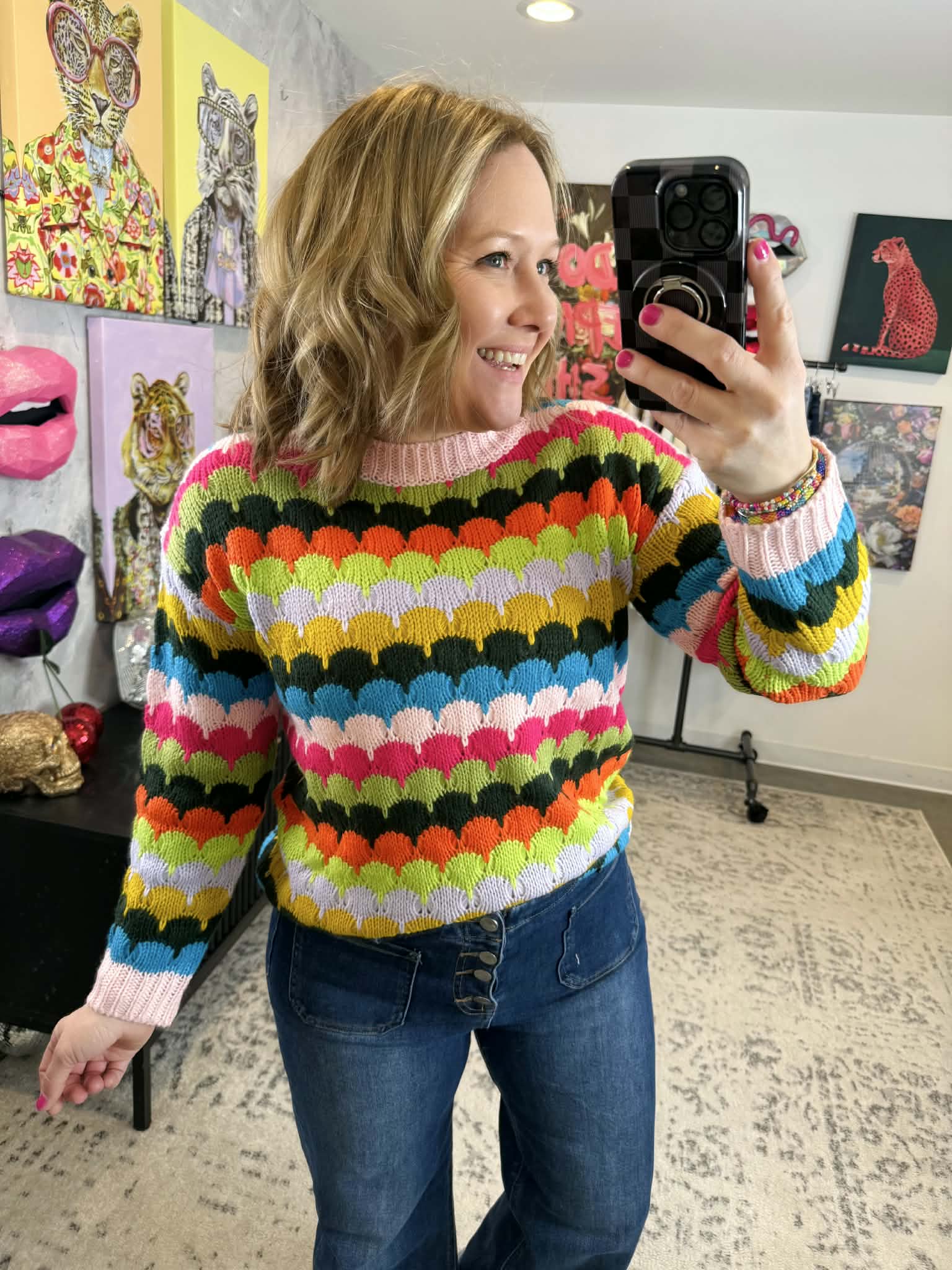 Colorfield Knit Sweater {S-L} - KaraMarie