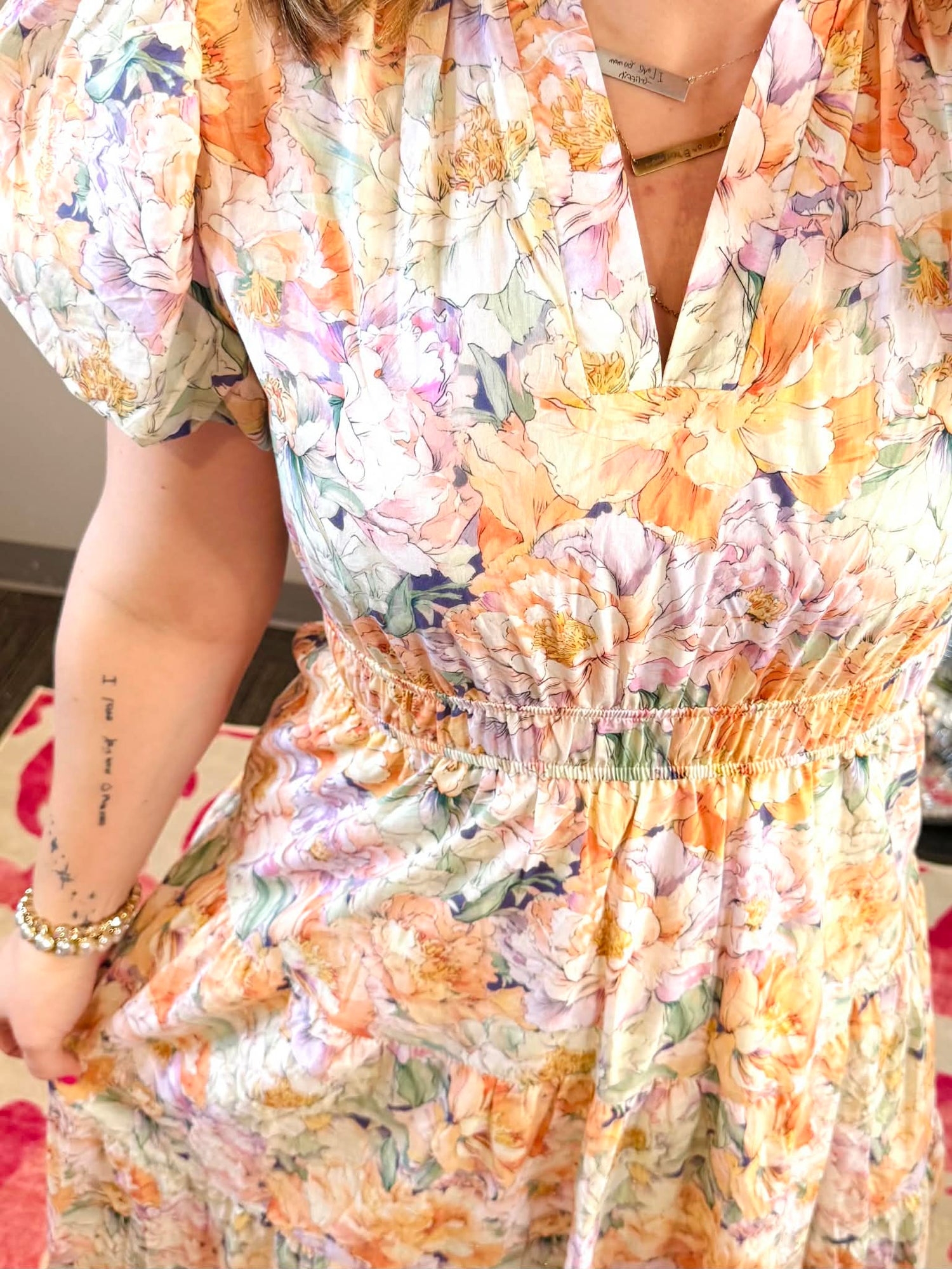 Whispering Blooms Dress {S-2X}