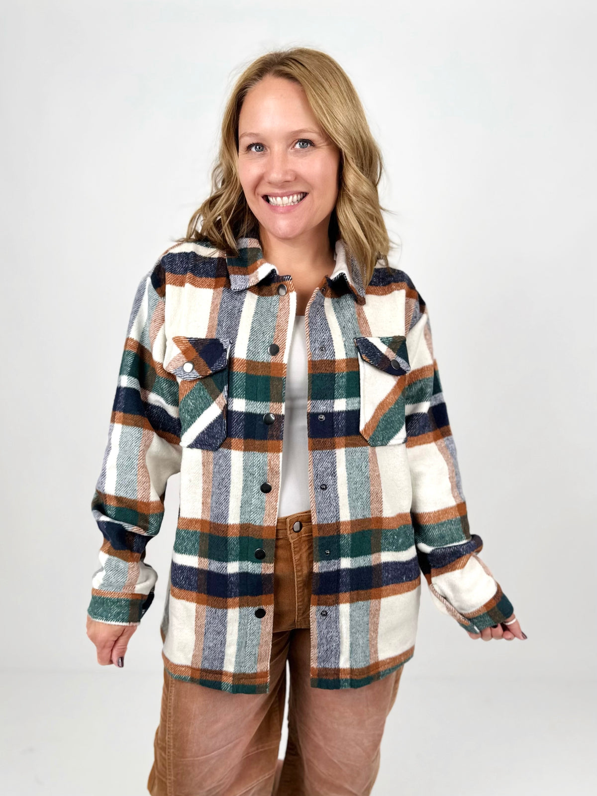 MM Norah Plaid Shacket - Harvest Plaid {S-3X} - KaraMarie
