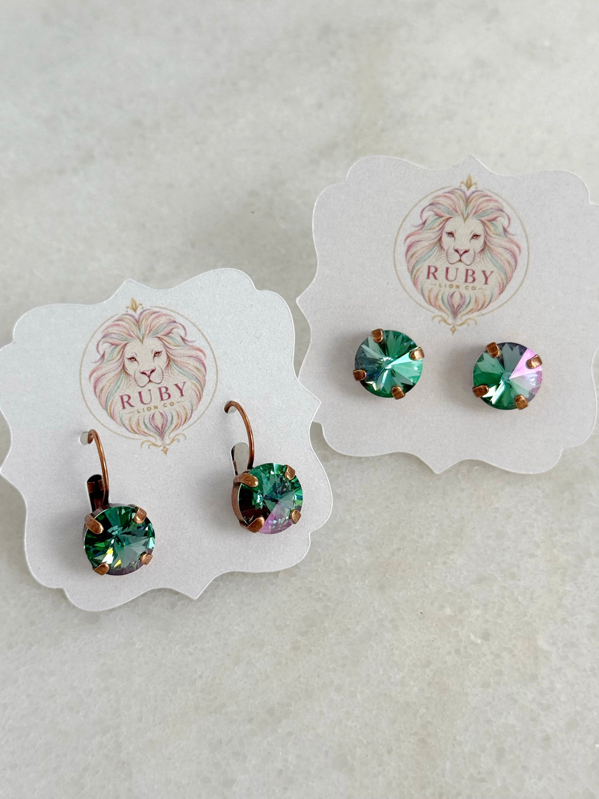 The Dottie Earrings :: Sage Canyon Collection :: Light Turquoise Purple Haze