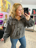 Jess Shacket in Grey {S-2X} - KaraMarie