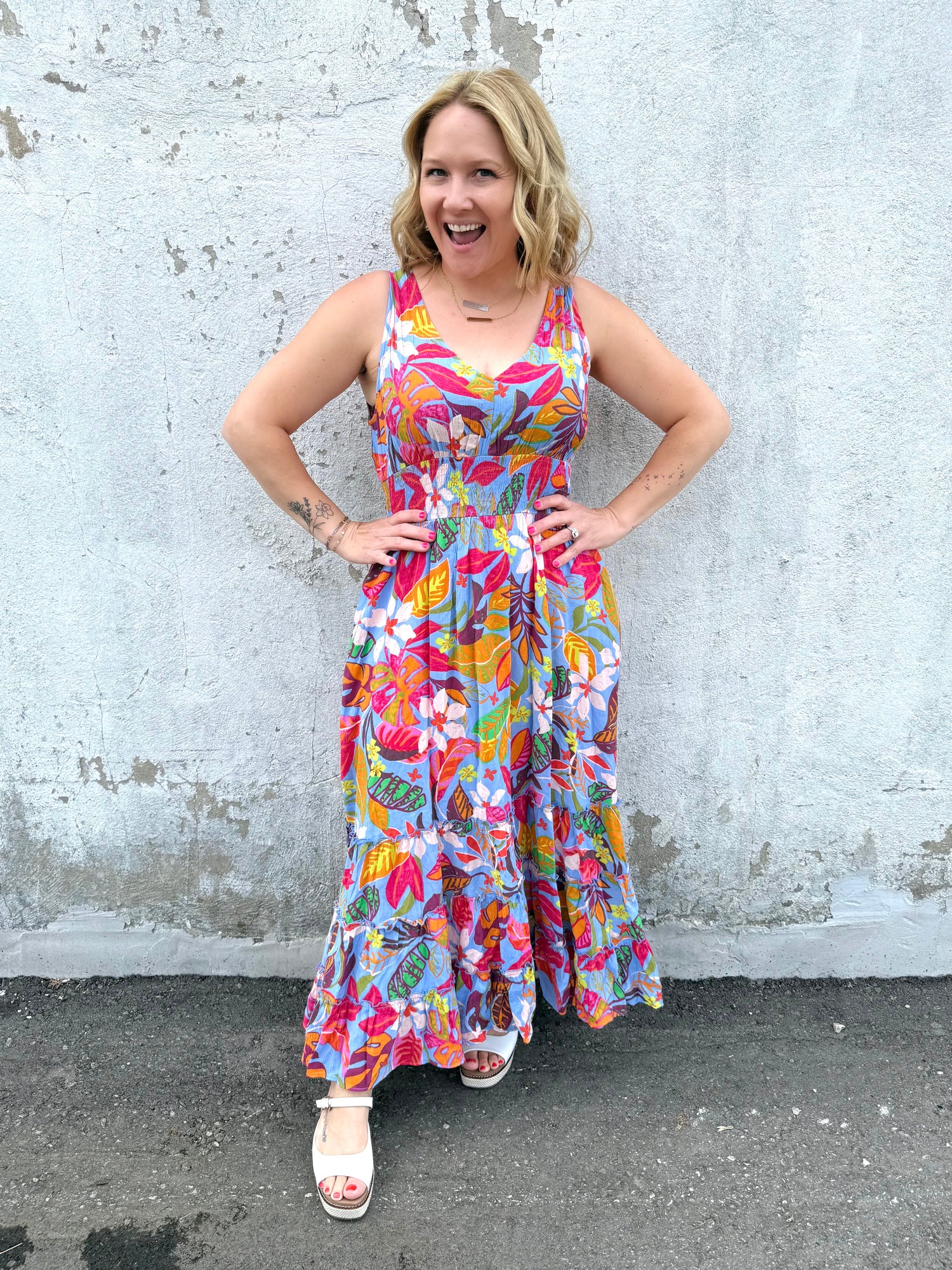 Wild Tropic Bloom Maxi Dress {S-L} - KaraMarie