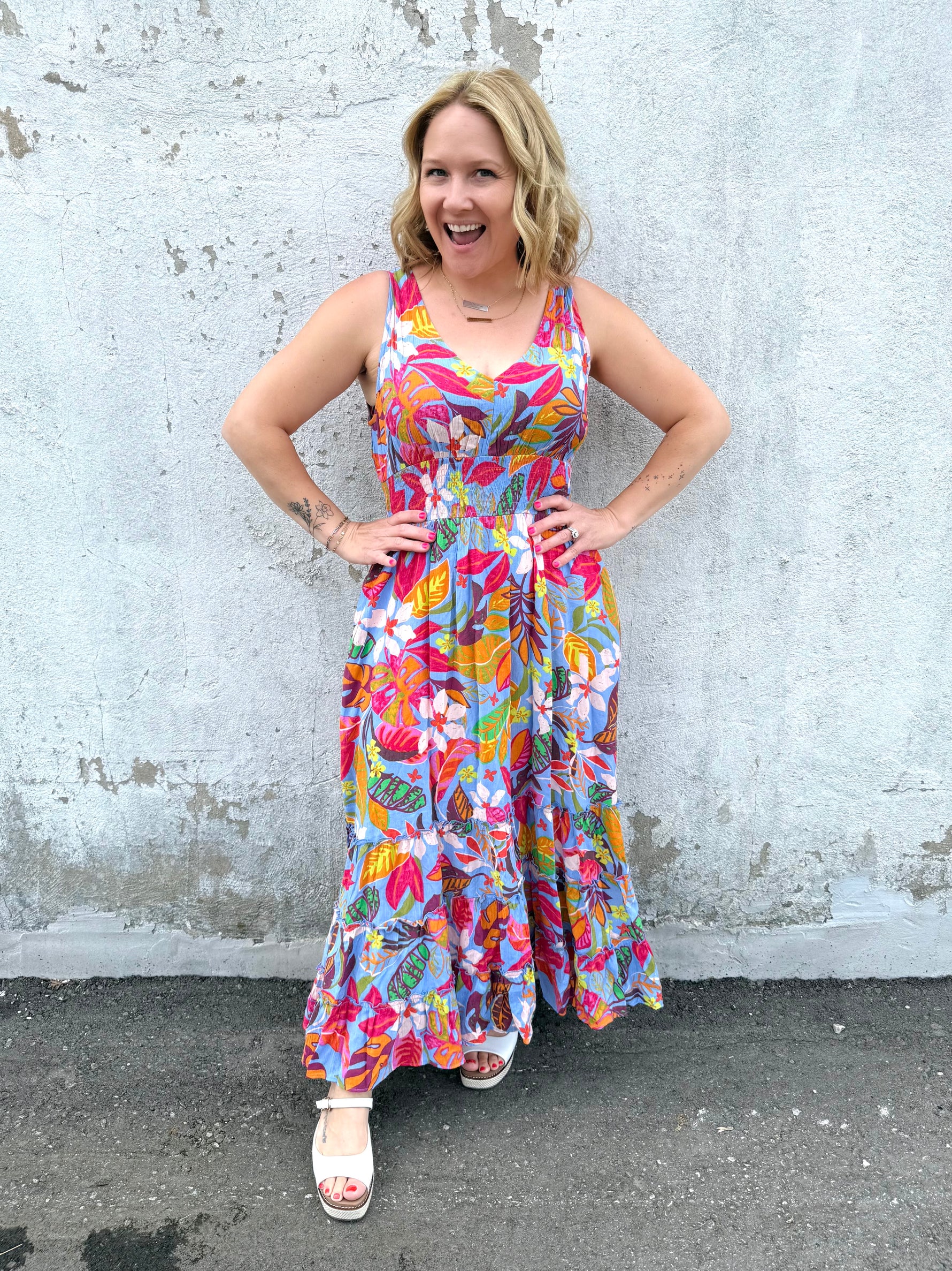 Wild Tropic Bloom Maxi Dress {S-L} - KaraMarie