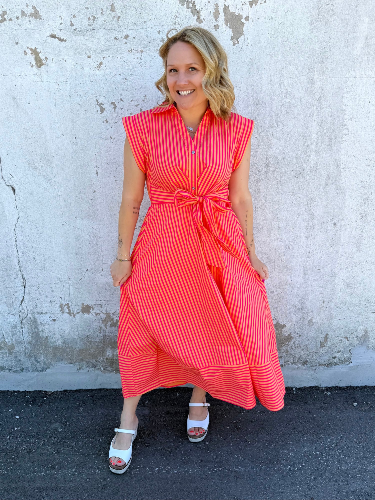 Seabreeze Striped Dress {S-L}