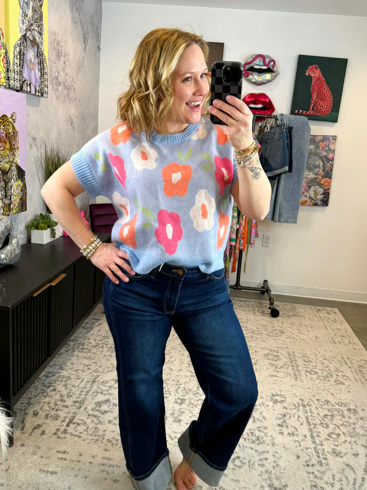 Power Petals Sweater Top {S-XL} - KaraMarie