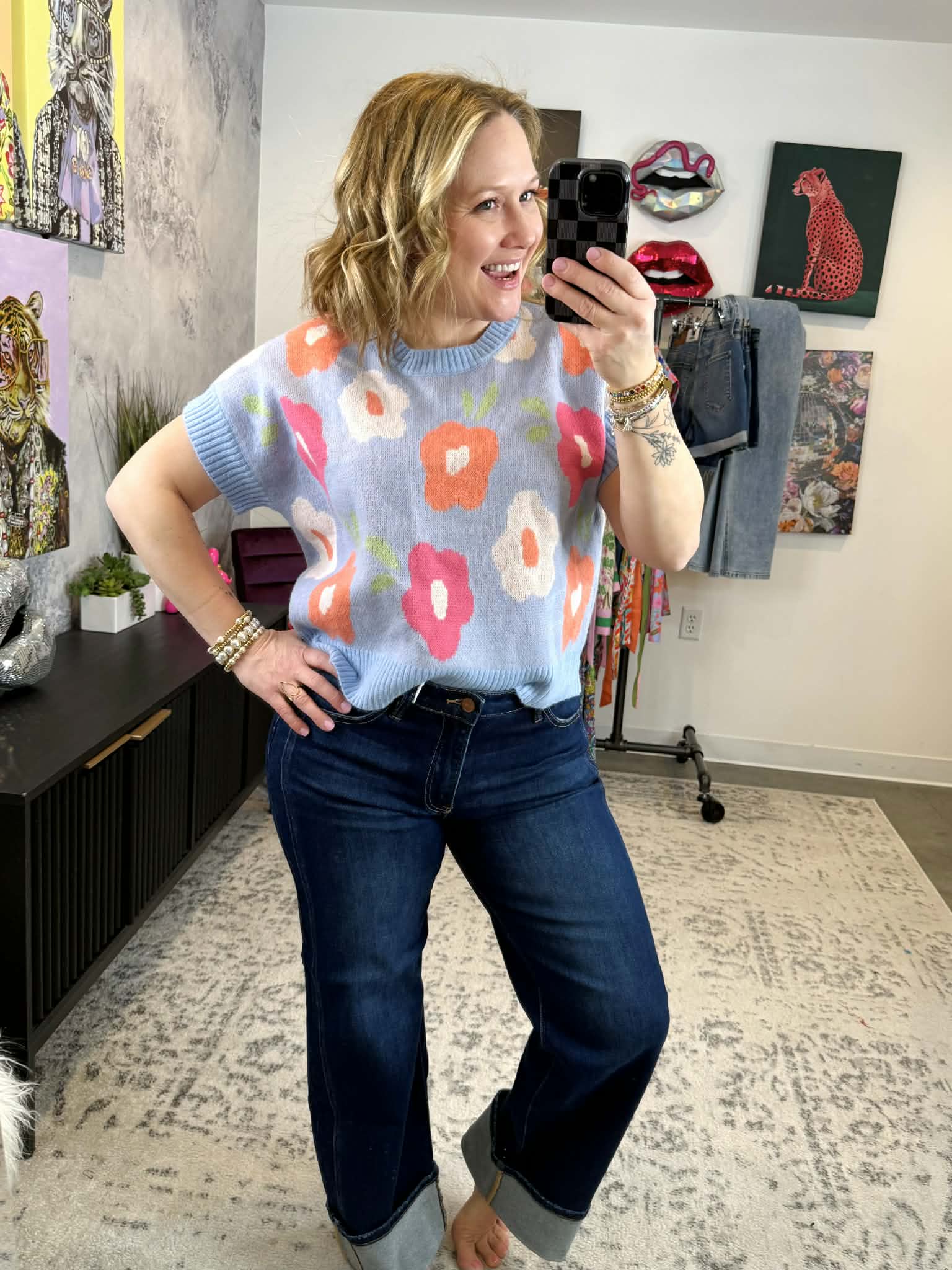 Power Petals Sweater Top {S-XL} - KaraMarie