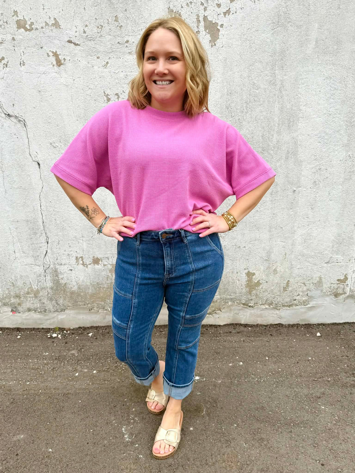 Effortless Texture Banded Top - Multiple Colors! {S-3X} - KaraMarie