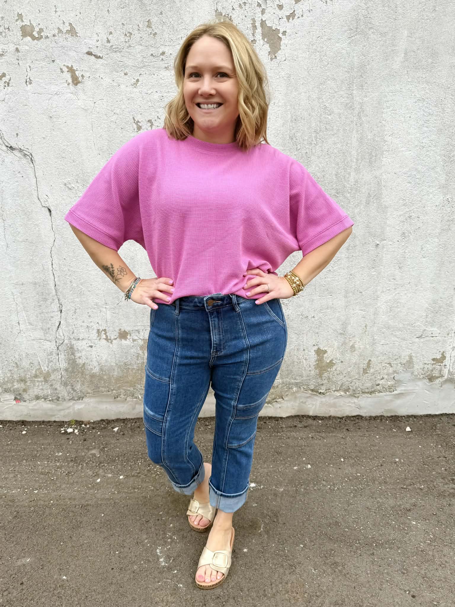 Effortless Texture Banded Top - Multiple Colors! {S-3X} - KaraMarie