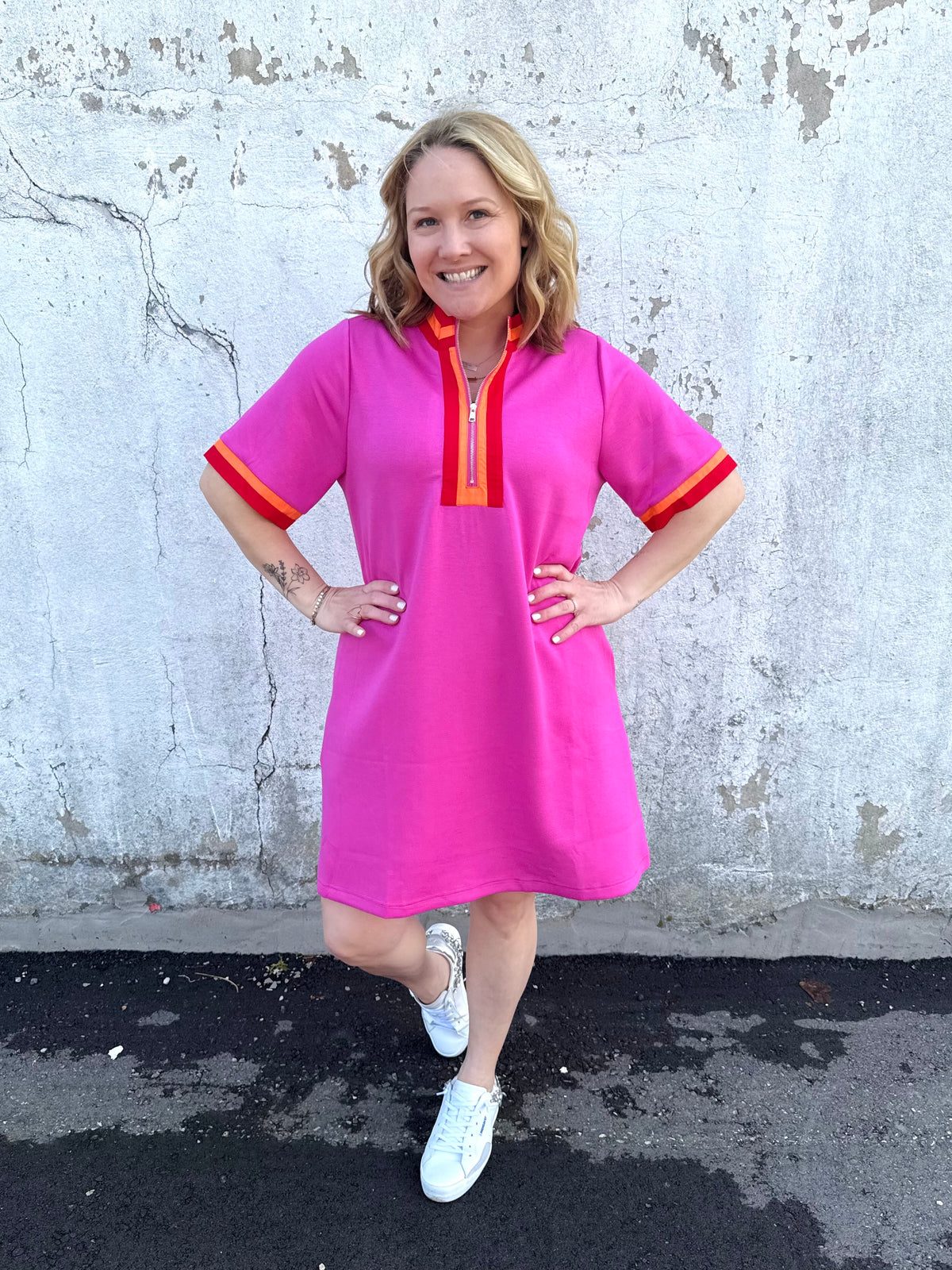 On-The-Go Zip Dress {S-2X} - KaraMarie