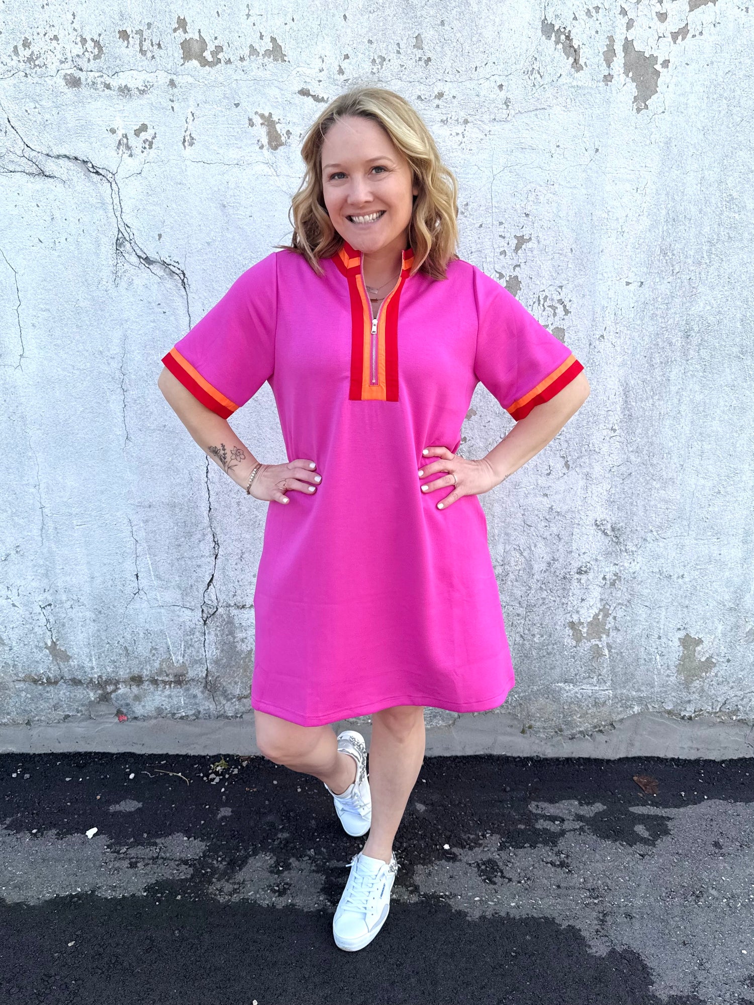 On-The-Go Zip Dress {S-2X} - KaraMarie