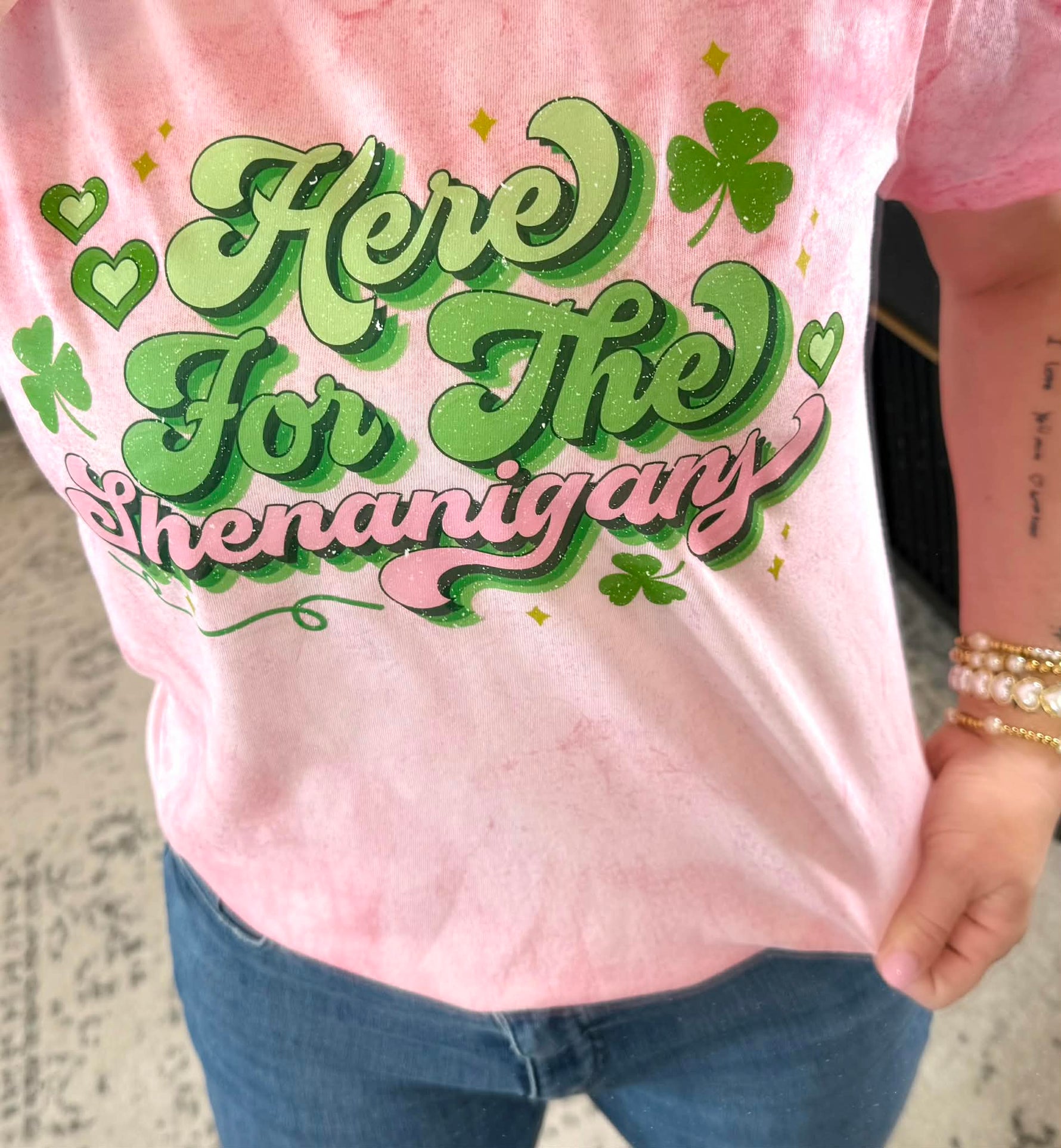 Here For The Shenanigans Graphic Tee {Custom Order!} - KaraMarie