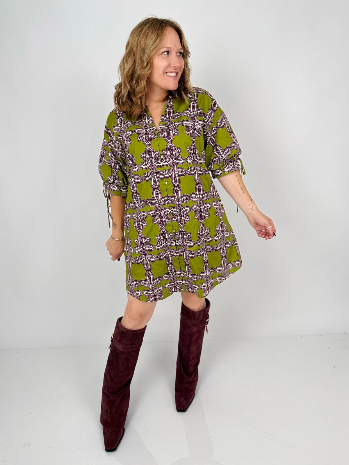 Martini Olive Mini Dress {S-L}