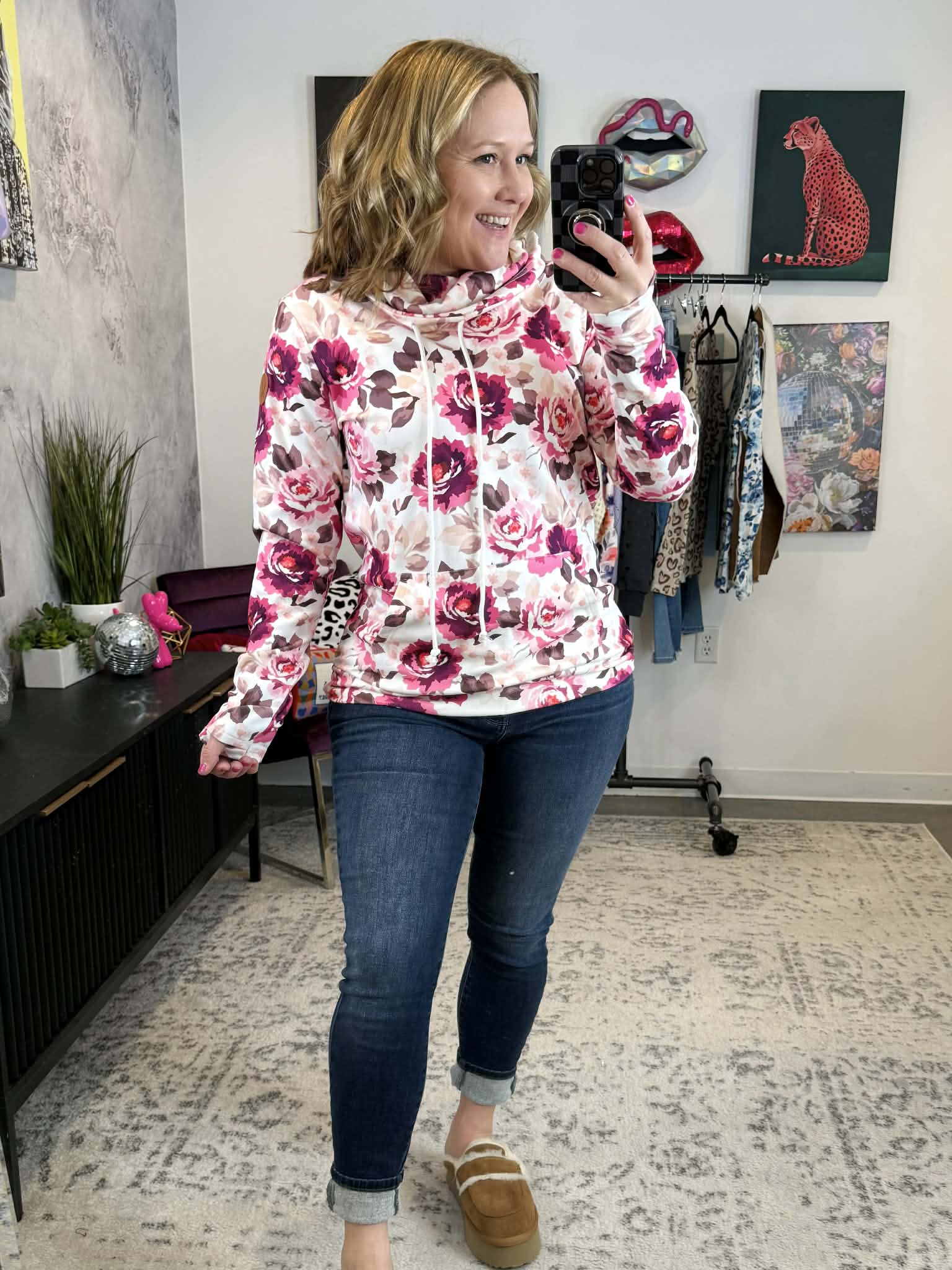 MM Soft Funnel Neck - Pink Blossom {S-3X} - KaraMarie