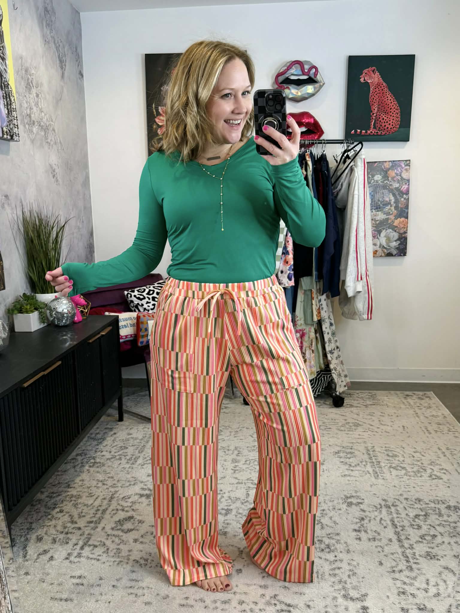 Blakeley Haddie Striped Wide Leg Pants {XS-3X} - KaraMarie