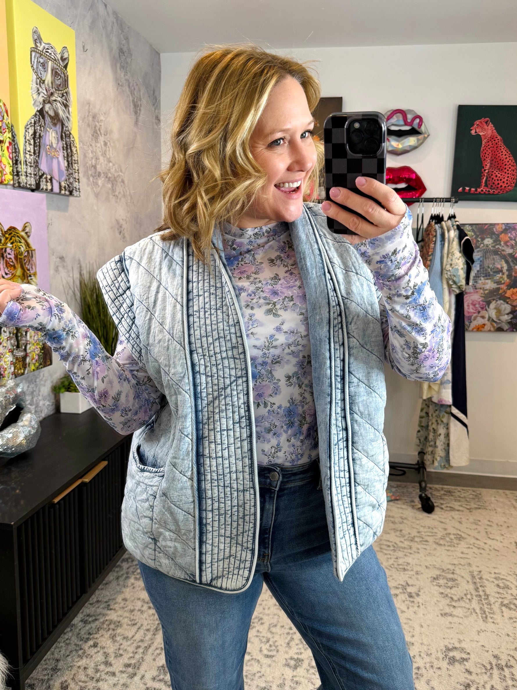 Quilted Trails Vest {S-XL} - KaraMarie