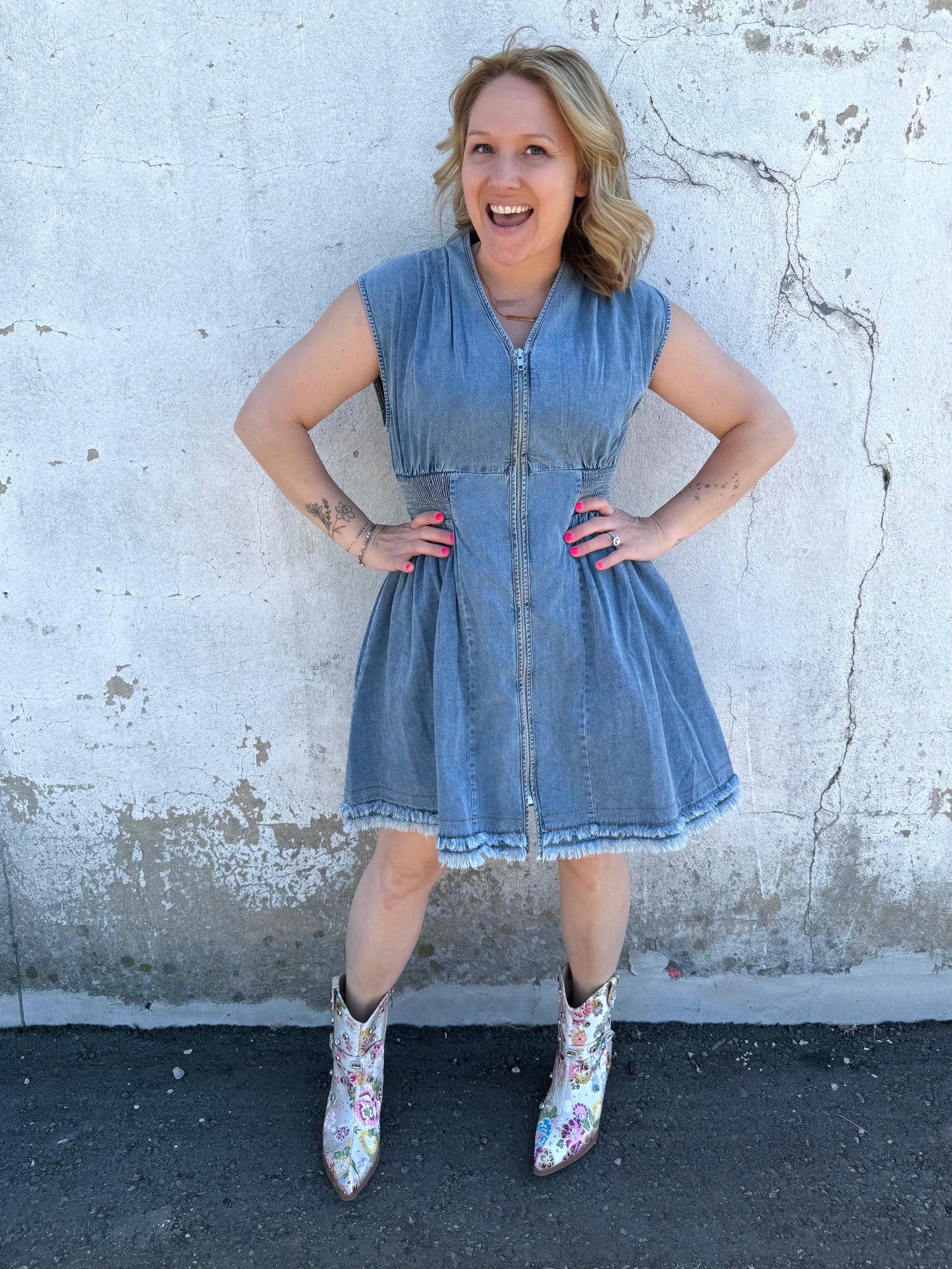 Blue Rhythm Denim Dress {S-L}