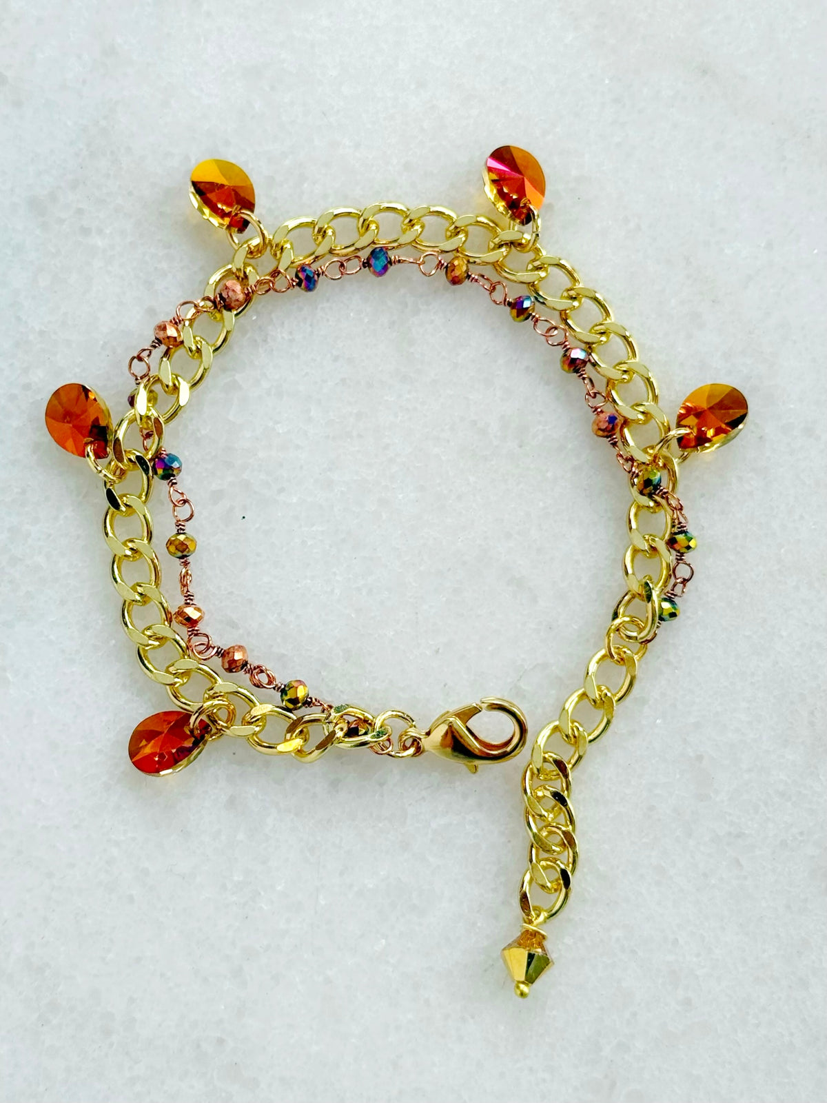 The Ember Glow Charm Bracelet :: Autumn Sunrise Collection