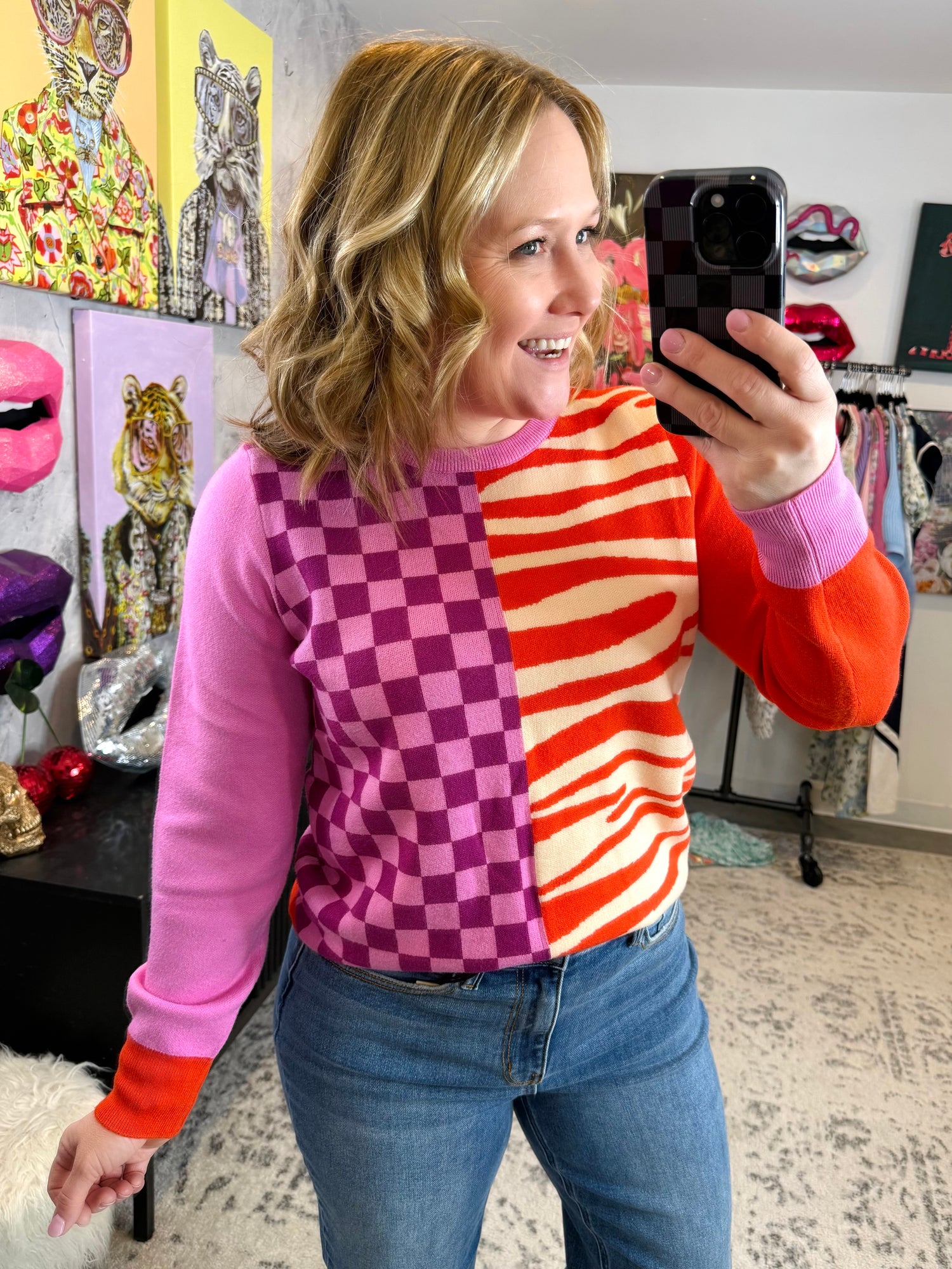 Pattern Remix Sweater {XS-XL} - KaraMarie