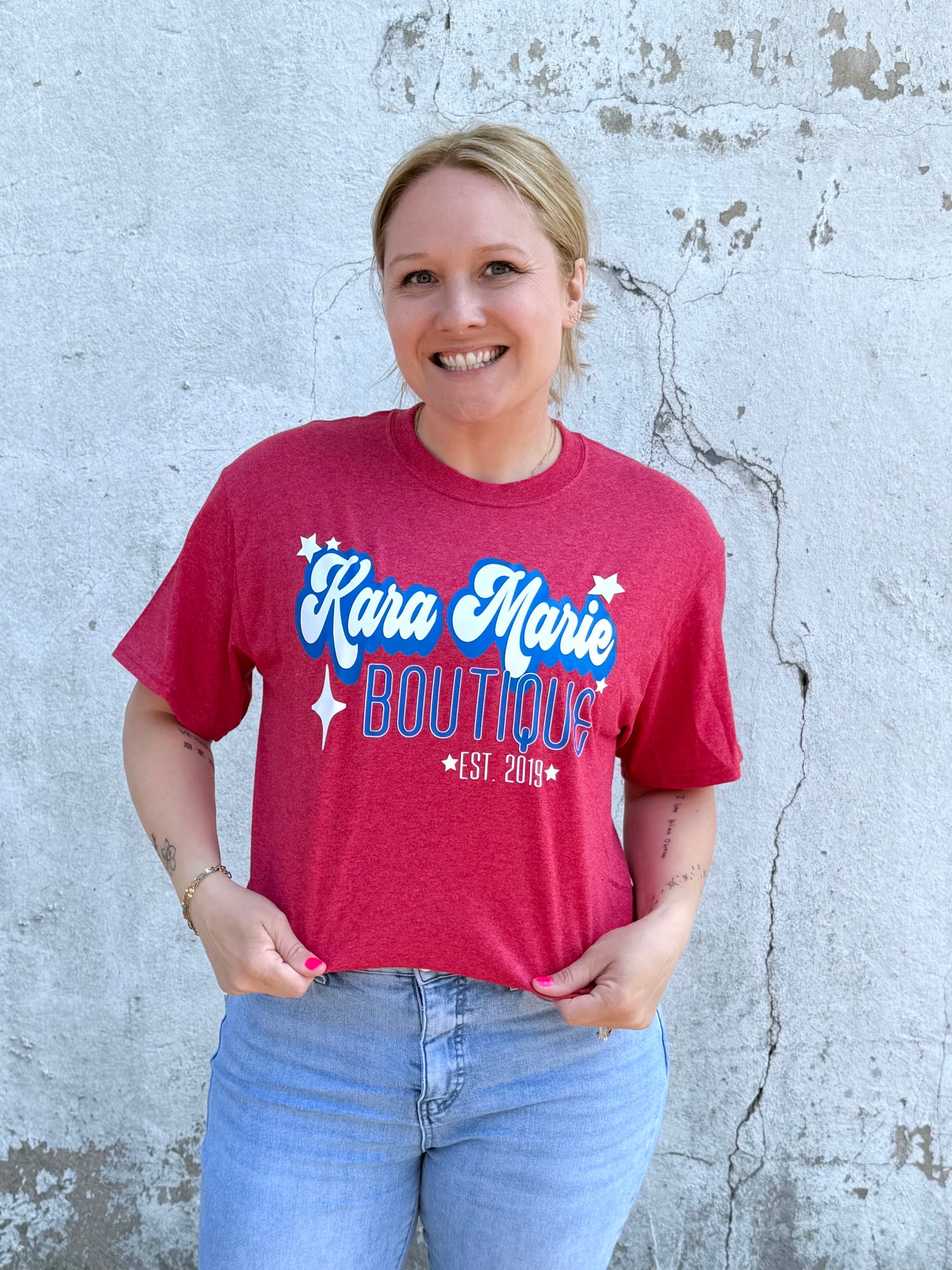 Red, White, & Blue KMB Graphic Tee {S-3X}