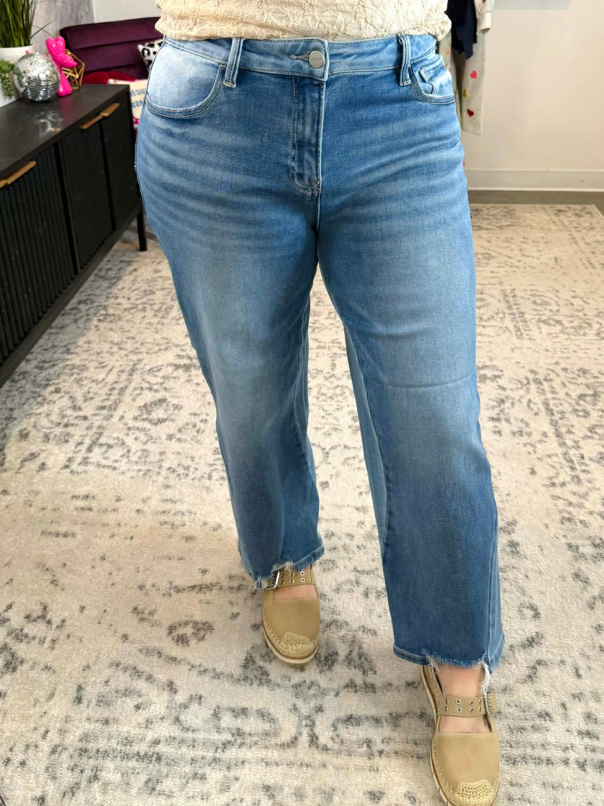 Risen Two Shade Barrel Jeans {1-3X} - KaraMarie